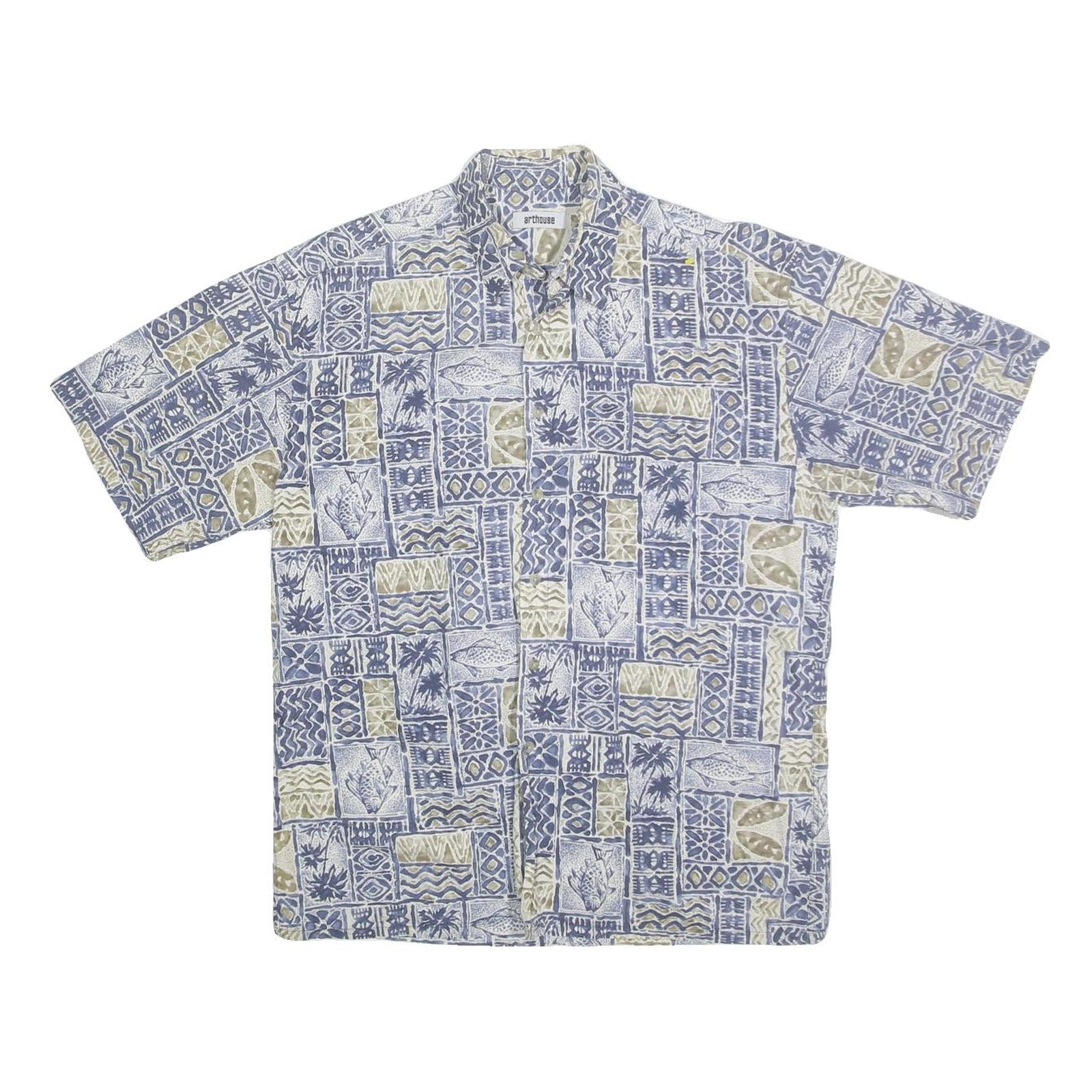 Buy ARTHOUSE Mens Blue & Beige Pattern Cotton Shirt M Beach Holiday Casual Refurbished - $19.49 ARTHOUSE Mens Blue & Beige Pattern Cotton Shirt M Beach Holiday Casual Refurbished - N/A refurbished available on Cerqular