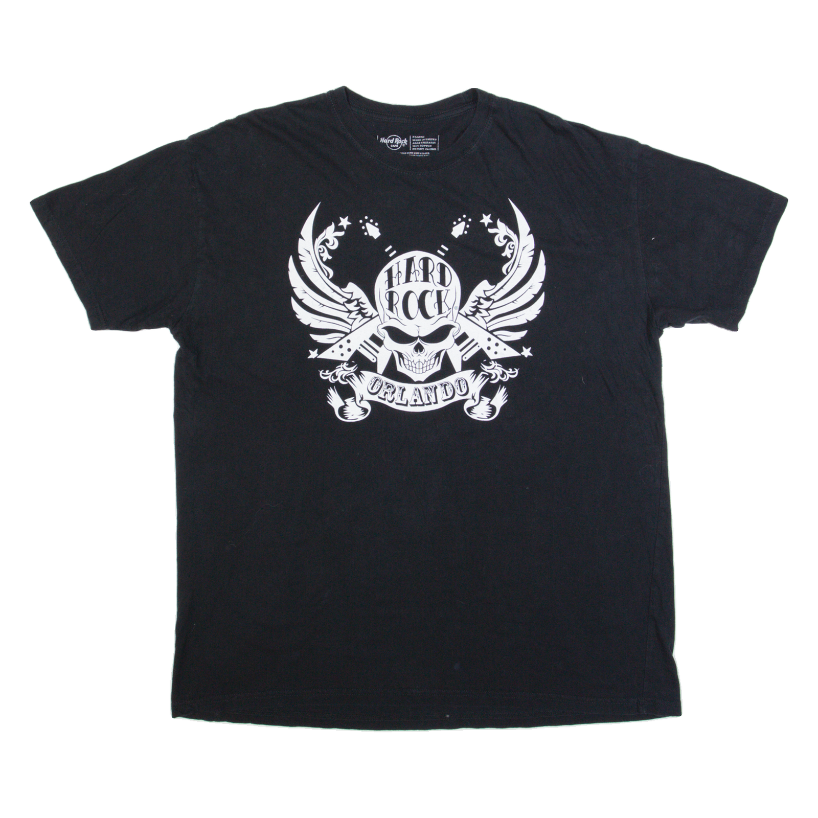 HARD ROCK CAFE Orlando Mens T-Shirt Black USA L Refurbished - N/A refurbished available on Cerqular