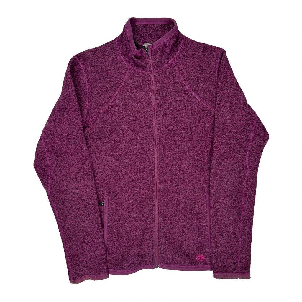 Nike Acg Fleece Jacket - Medium Purple Polyester Refurbished - Thrifted (note: this is a term often used to describe second- refurbished available on Cerqular