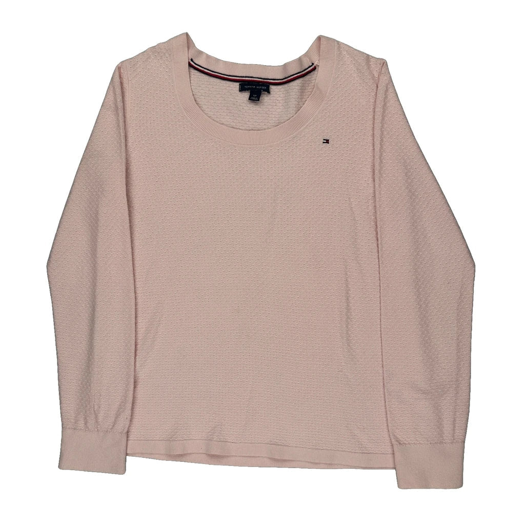 Tommy Hilfiger Jumper - Small Pink Cotton Refurbished - Thrifted (note: this is a term often used to describe second- refurbished available on Cerqular