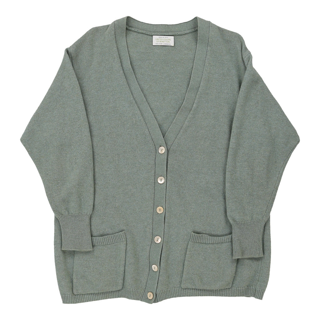 Benetton Cardigan - XL Green Wool | Size: x-large Refurbished - N/A (Preloved Designer is not a specific brand, it refurbished available on Cerqular