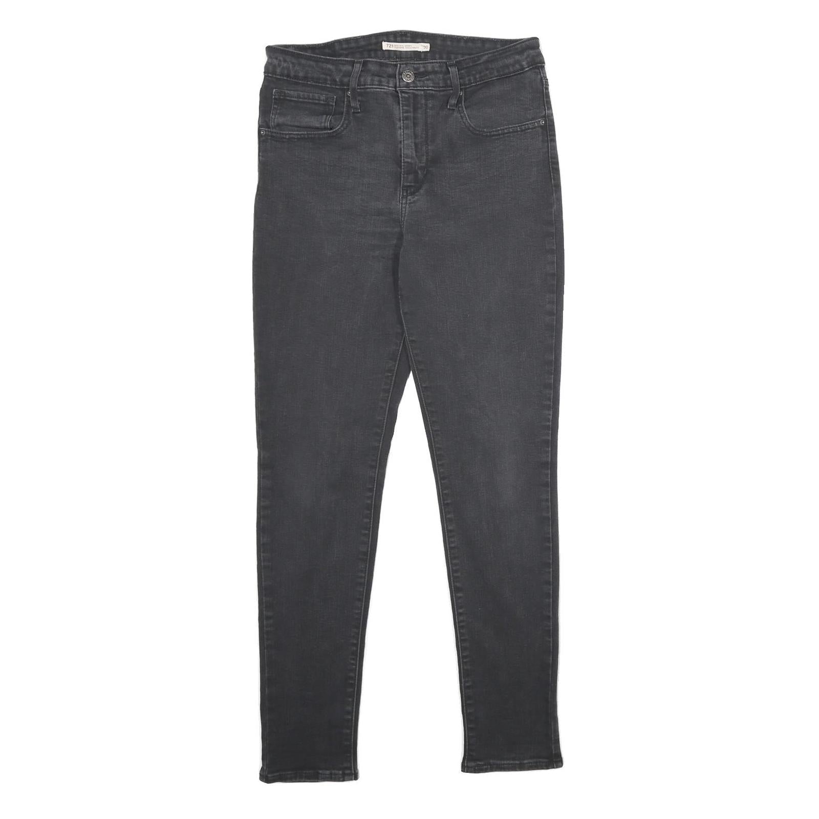 LEVI'S 721 High Rise Skinny Womens Jeans Black Slim Denim W30 L30 Classic Fit Refurbished - N/A refurbished available on Cerqular