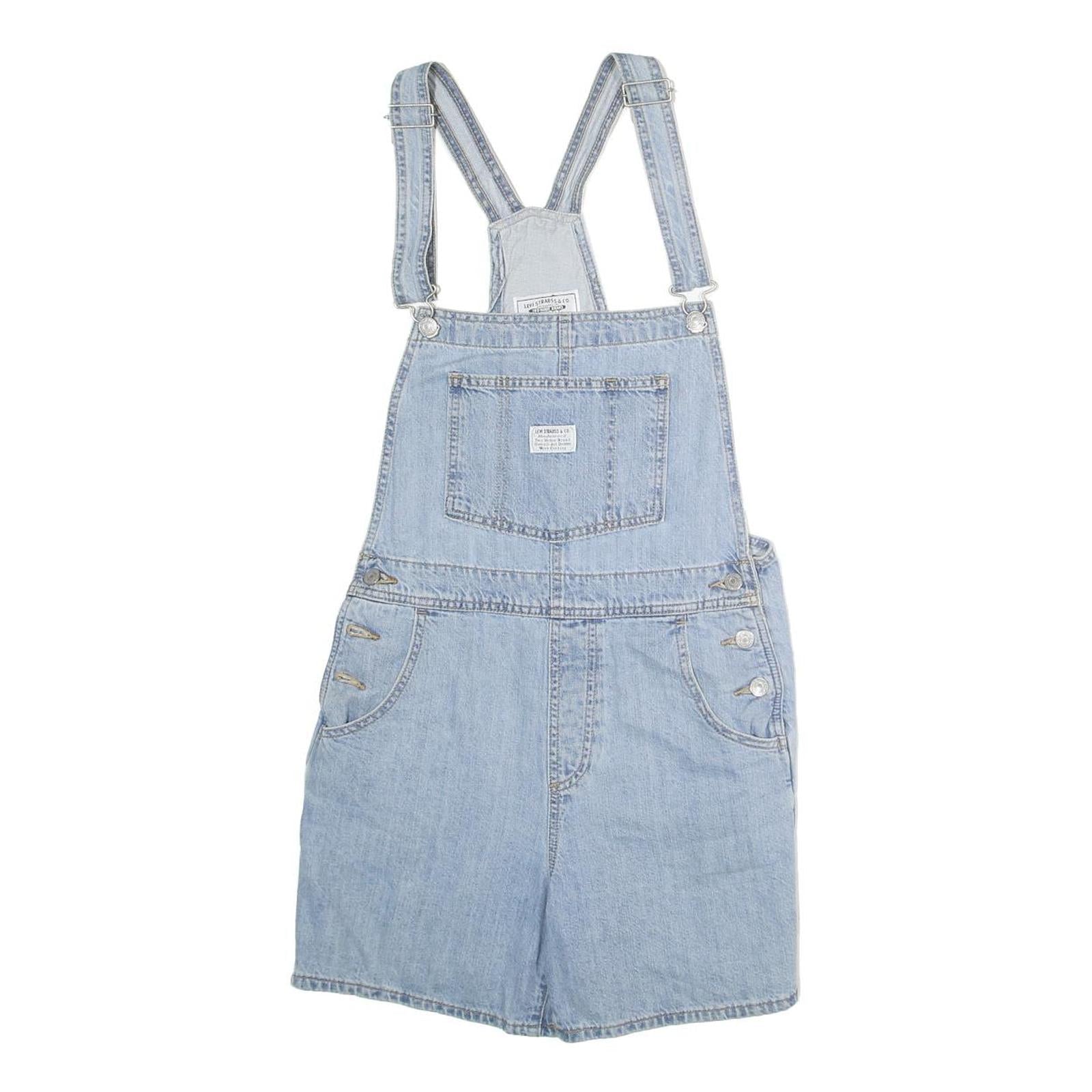 LEVI'S Womens Blue Denim Dungarees Regular Fit Cotton Blend M W30 L6 Classic Style Refurbished - N/A refurbished available on Cerqular