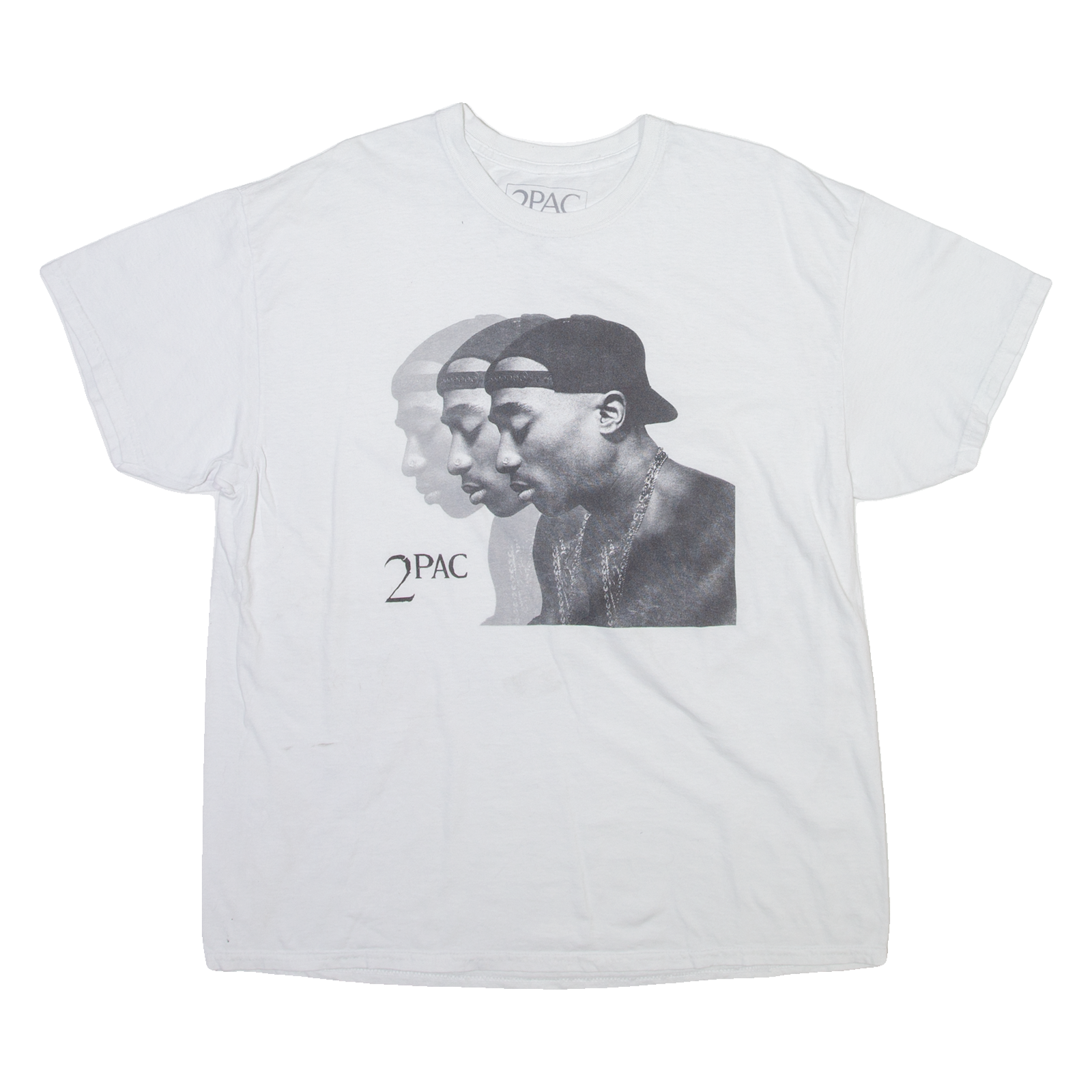 2PAC Mens Band T-Shirt White XL Refurbished - N/A refurbished available on Cerqular