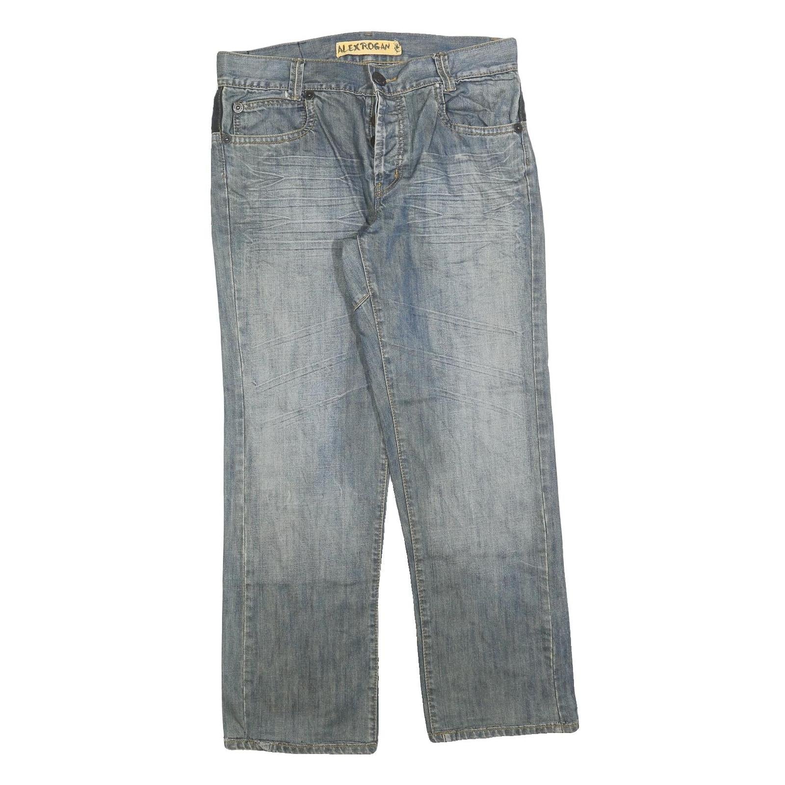 Buy ALEX ROGAN Mens Jeans Light Blue Regular Straight Denim W34 L30 Casual Cotton Refurbished - $23.39 ALEX ROGAN Mens Jeans Light Blue Regular Straight Denim W34 L30 Casual Cotton Refurbished - N/A refurbished available on Cerqular