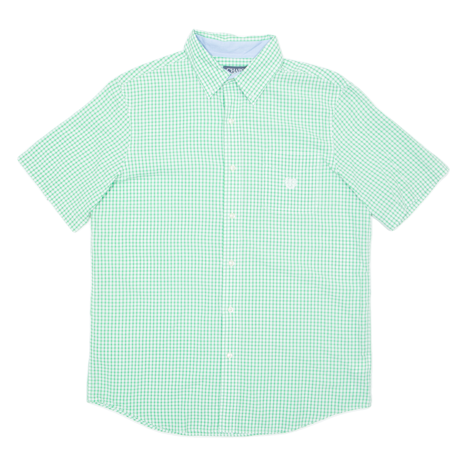 CHAPS Mens Shirt Green Check L Refurbished - N/A refurbished available on Cerqular
