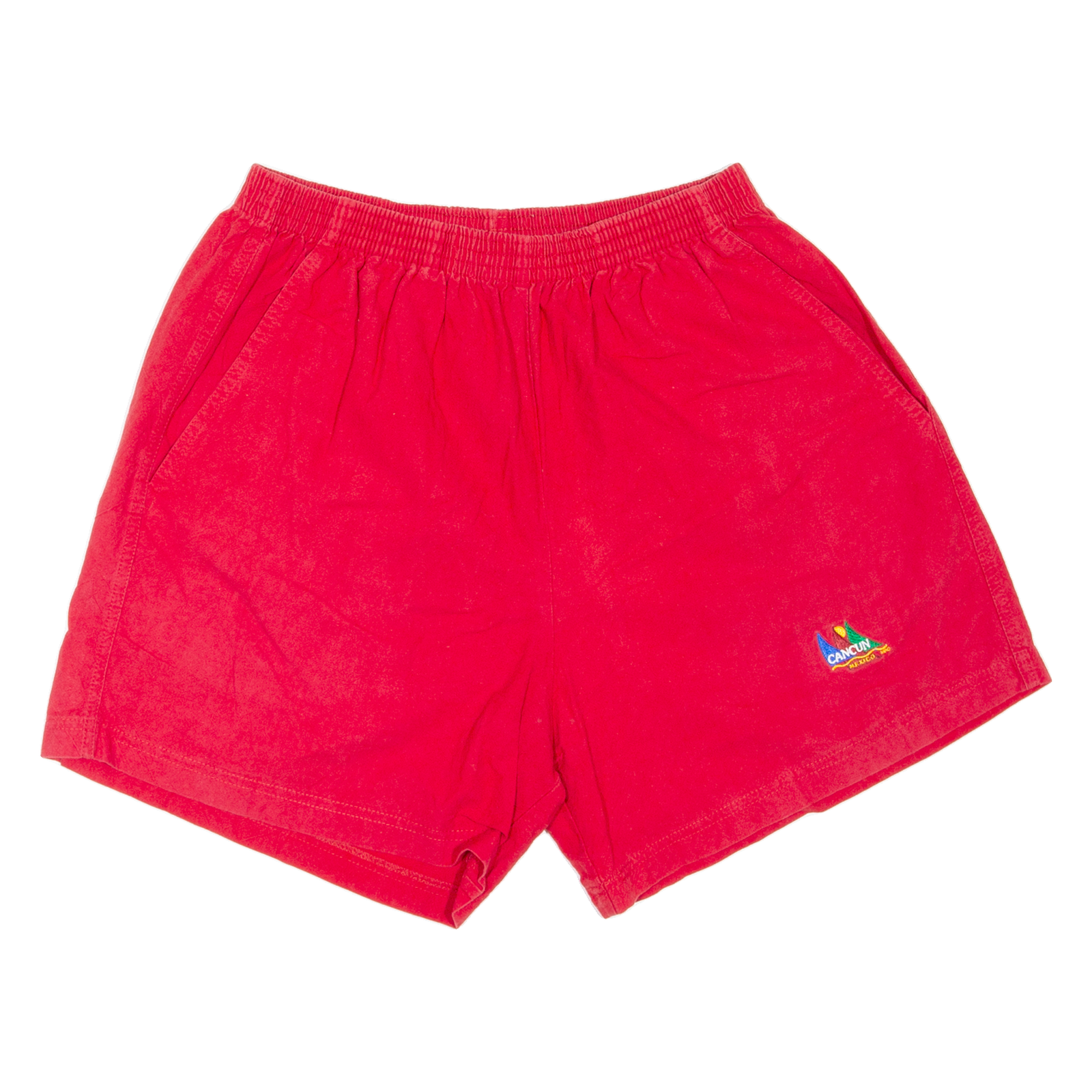 Cancun Mexico Mens Casual Shorts Red L W26 Refurbished - N/A refurbished available on Cerqular