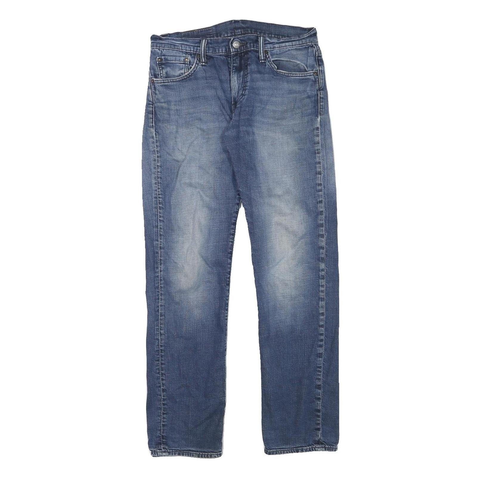 LEVI'S Mens Blue Regular Straight Denim Medium W30 L30 Classic Zip Jeans Refurbished - N/A refurbished available on Cerqular