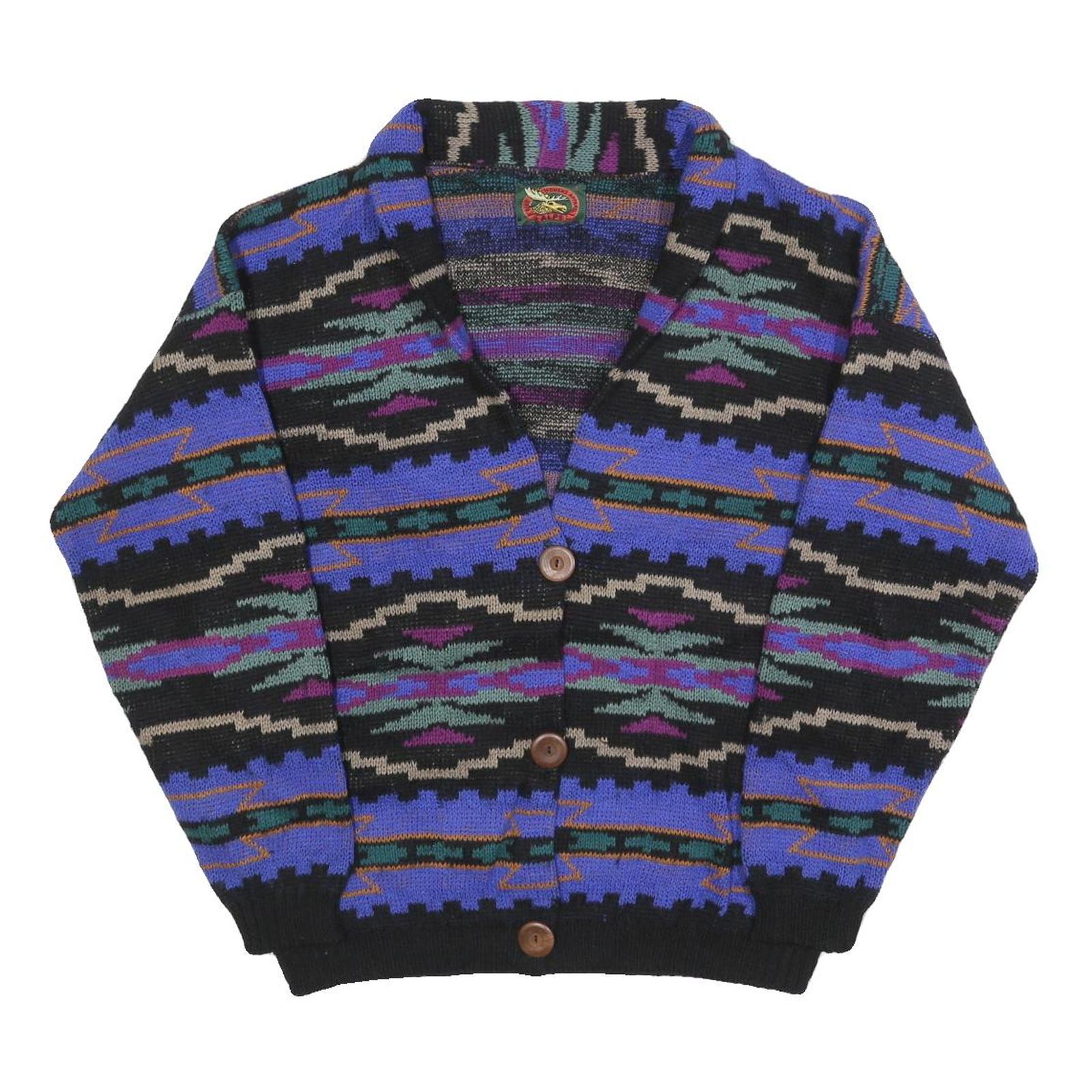 Buy ALPS Womens Black & Purple Patterned Button Up Chunky Knit Cardigan L Stylish Refurbished - $71.49 ALPS Womens Black & Purple Patterned Button Up Chunky Knit Cardigan L Stylish Refurbished - N/A refurbished available on Cerqular
