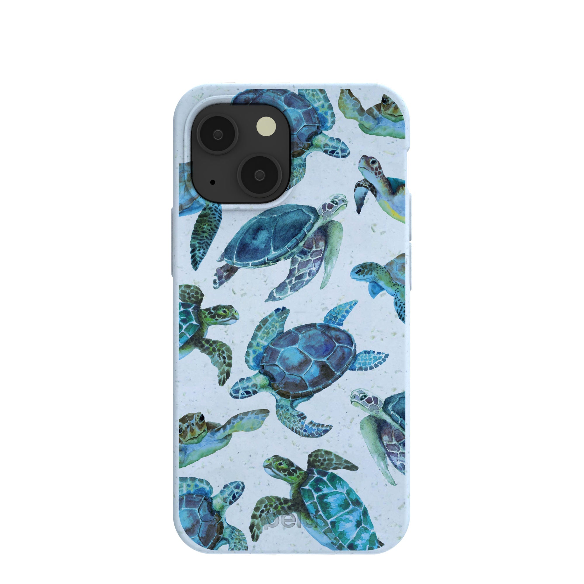 Powder Blue Underwater iPhone 13 Mini Case Refurbished - Pela Case refurbished available on Cerqular