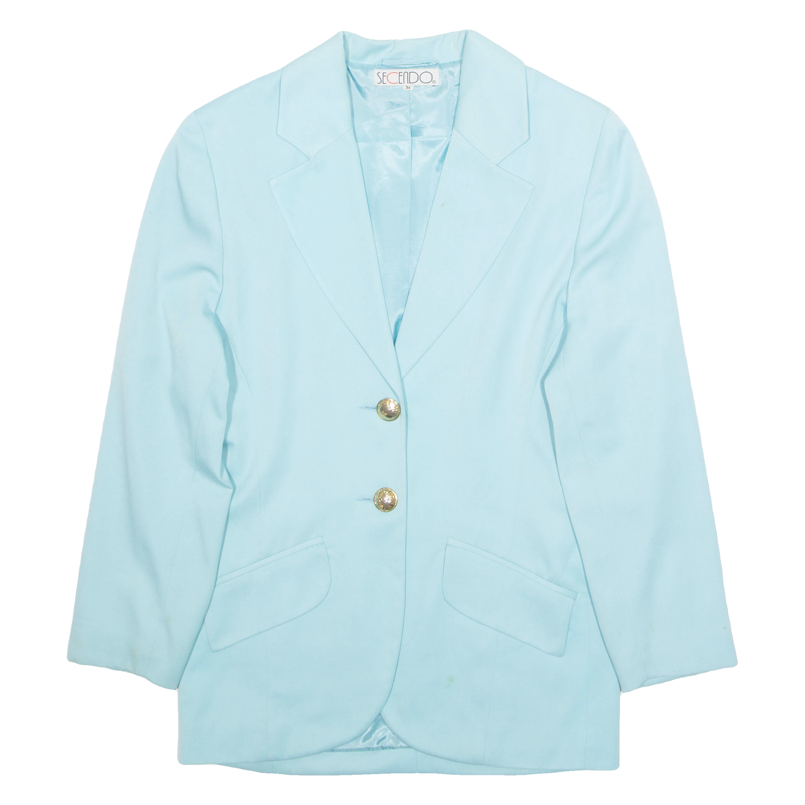 SECENDO Womens Blazer Jacket Blue L Refurbished - N/A refurbished available on Cerqular