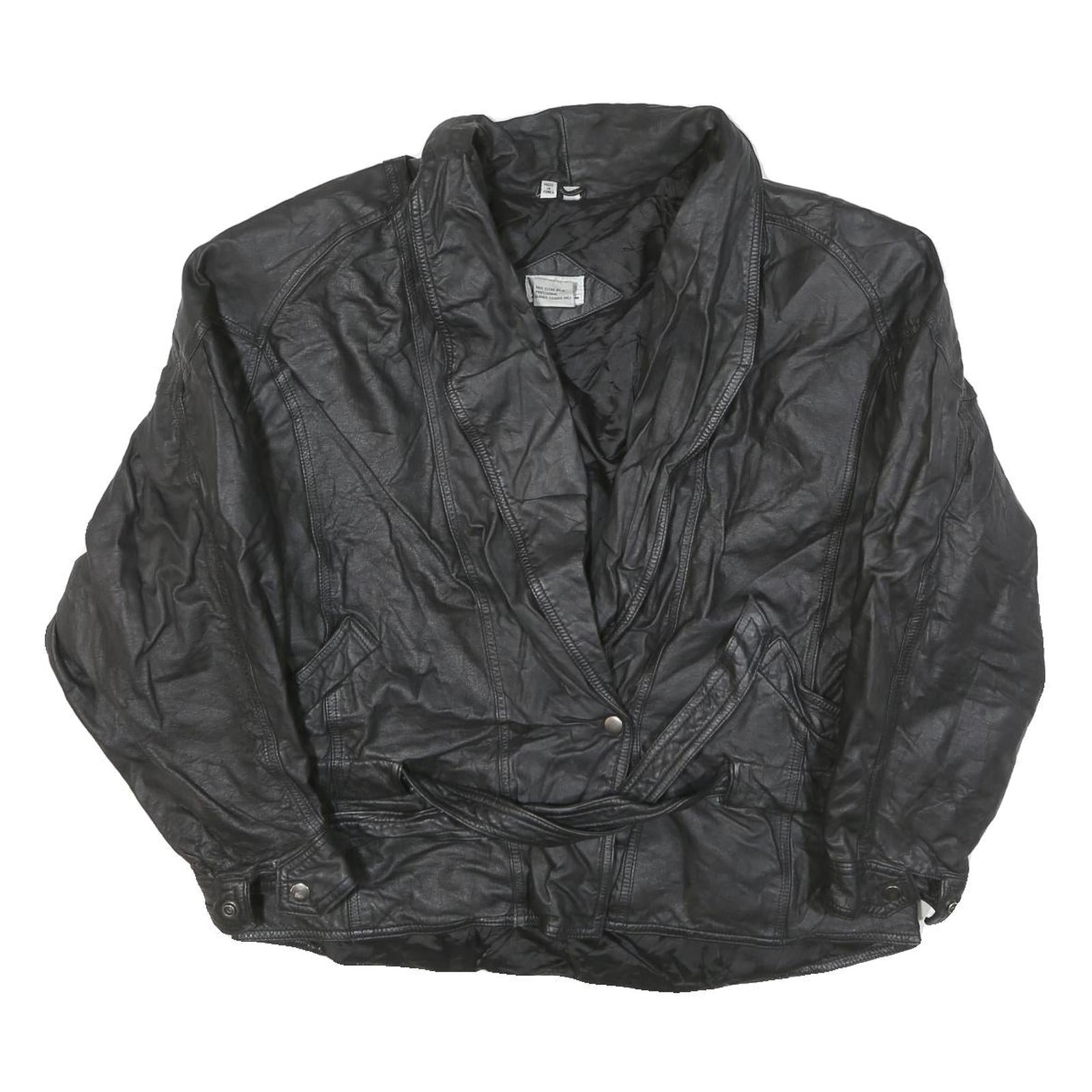 Buy LERNER Womens Black Leather Button Jacket L Leather Classic Refurbished - $46.79 LERNER Womens Black Leather Button Jacket L Leather Classic Refurbished - N/A refurbished available on Cerqular