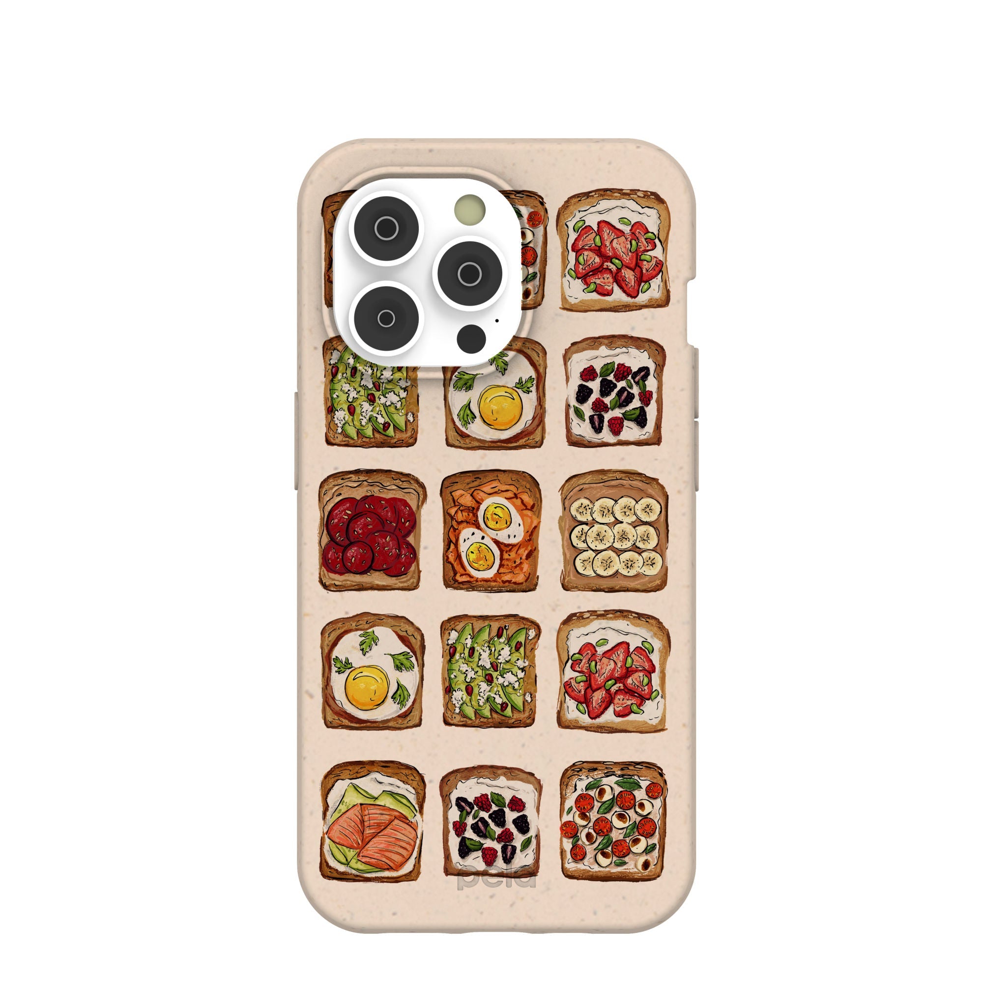 Seashell Toasted iPhone 14 Pro Case Refurbished - Pela Case refurbished available on Cerqular