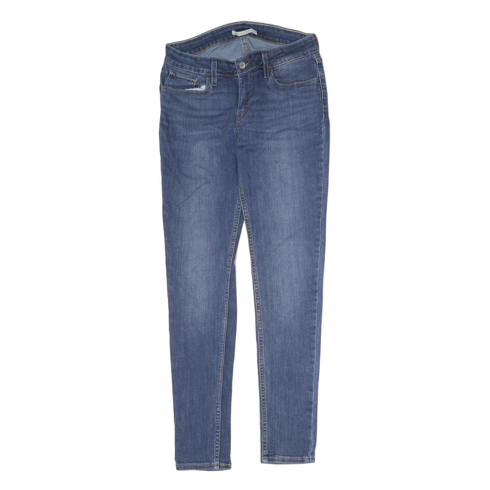 LEVI'S 535 Womens Jeans Blue Slim Skinny Denim Medium W28 L30 Stretch Zip Refurbished - N/A refurbished available on Cerqular