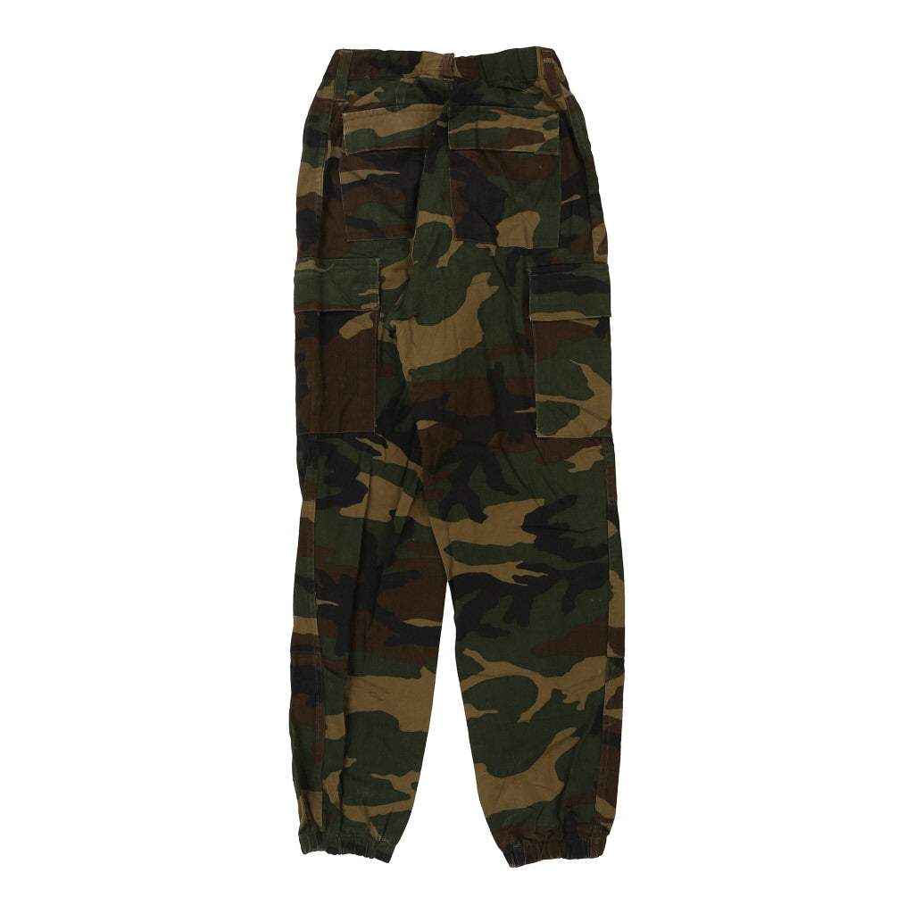 Buy Army Unbranded Cargo Trousers - Medium Camo Cotton Refurbished - $16.87 Army Unbranded Cargo Trousers - Medium Camo Cotton Refurbished - Thrifted (note: this is a term often used to describe second- refurbished available on Cerqular