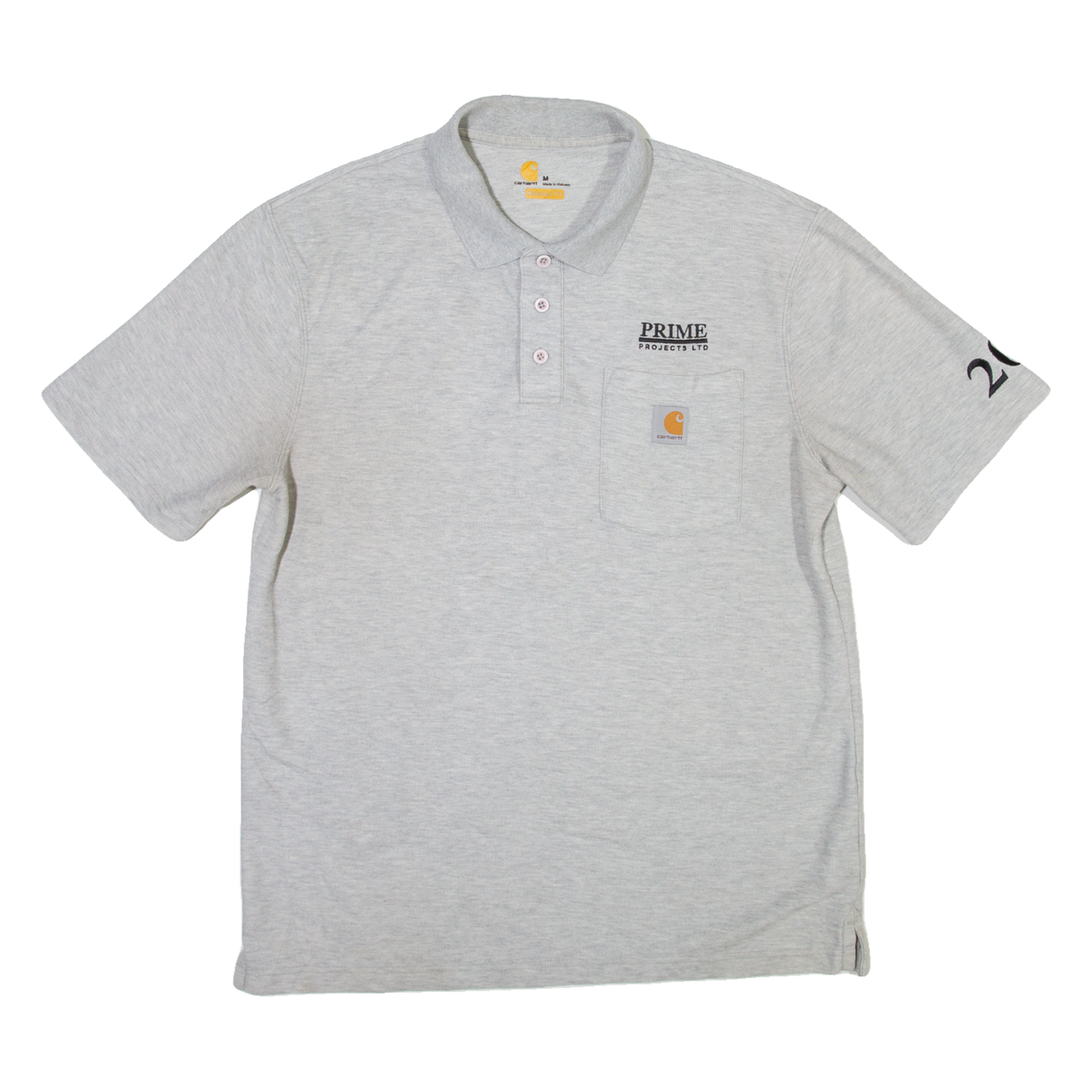 CARHARTT Mens Polo Shirt Grey M Refurbished - N/A refurbished available on Cerqular