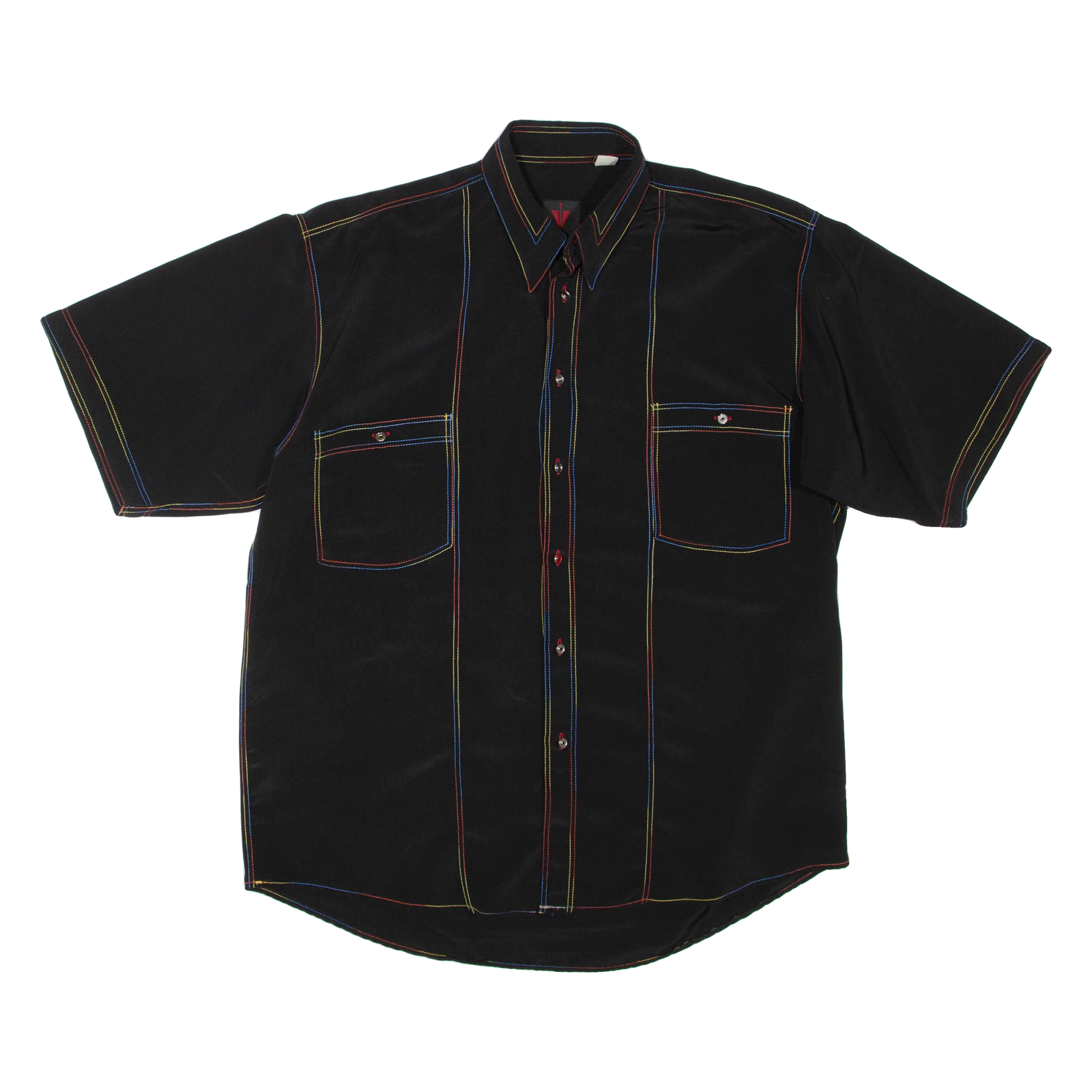 LECHE Womens Shirt Black Collared L Refurbished - N/A refurbished available on Cerqular