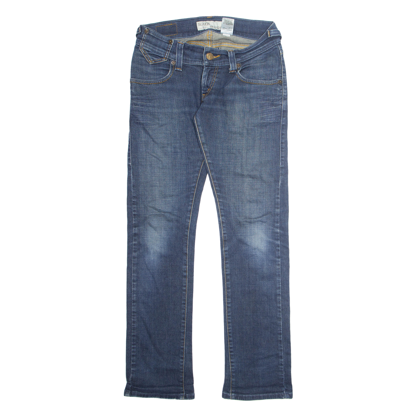 LEVI'S Womens Jeans Blue Regular Tapered Stone Wash W28 L31 Refurbished - N/A refurbished available on Cerqular