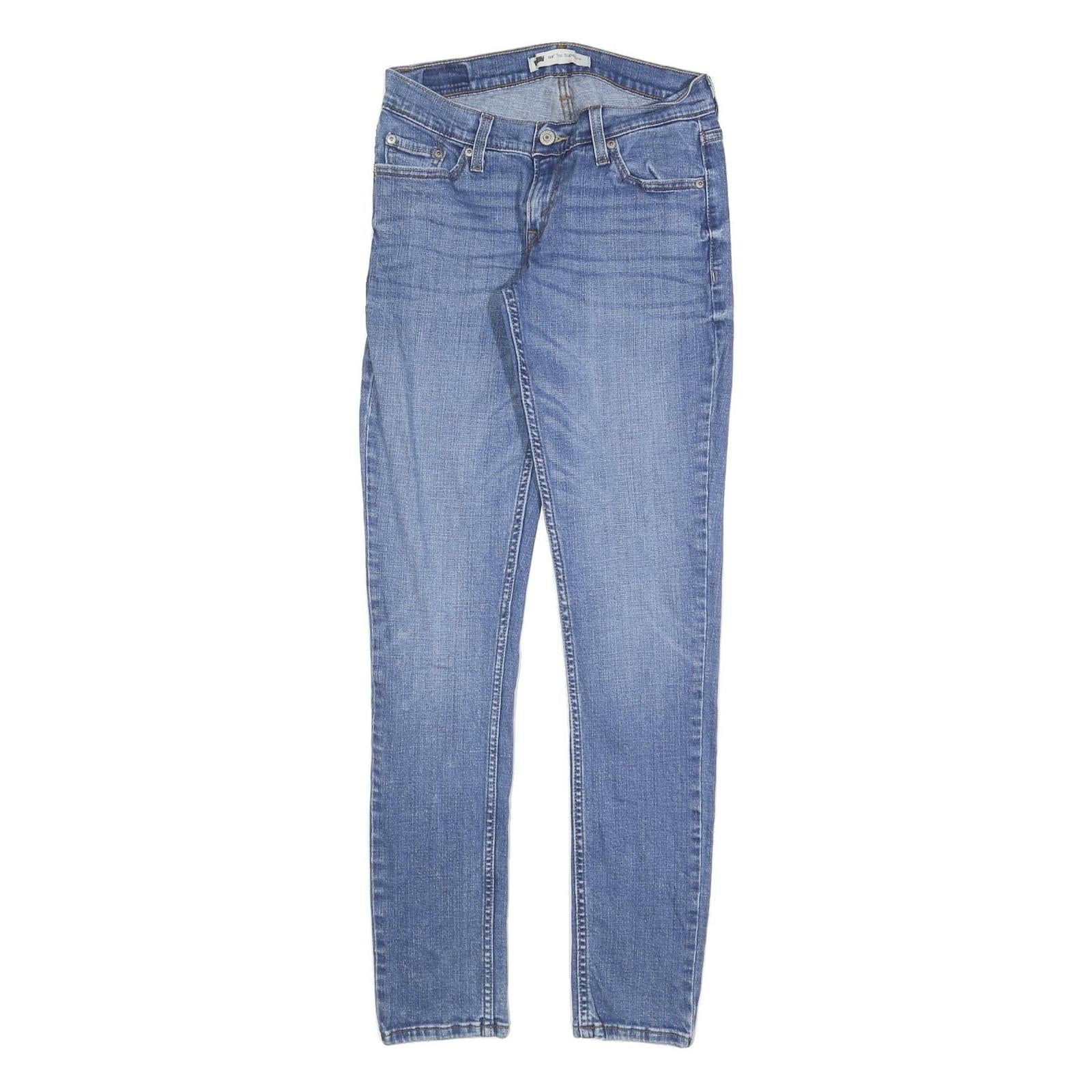 LEVI'S 524 Womens Slim Skinny Denim Medium Blue W27 L32 Stretch Cotton Blend Zip Refurbished - N/A refurbished available on Cerqular