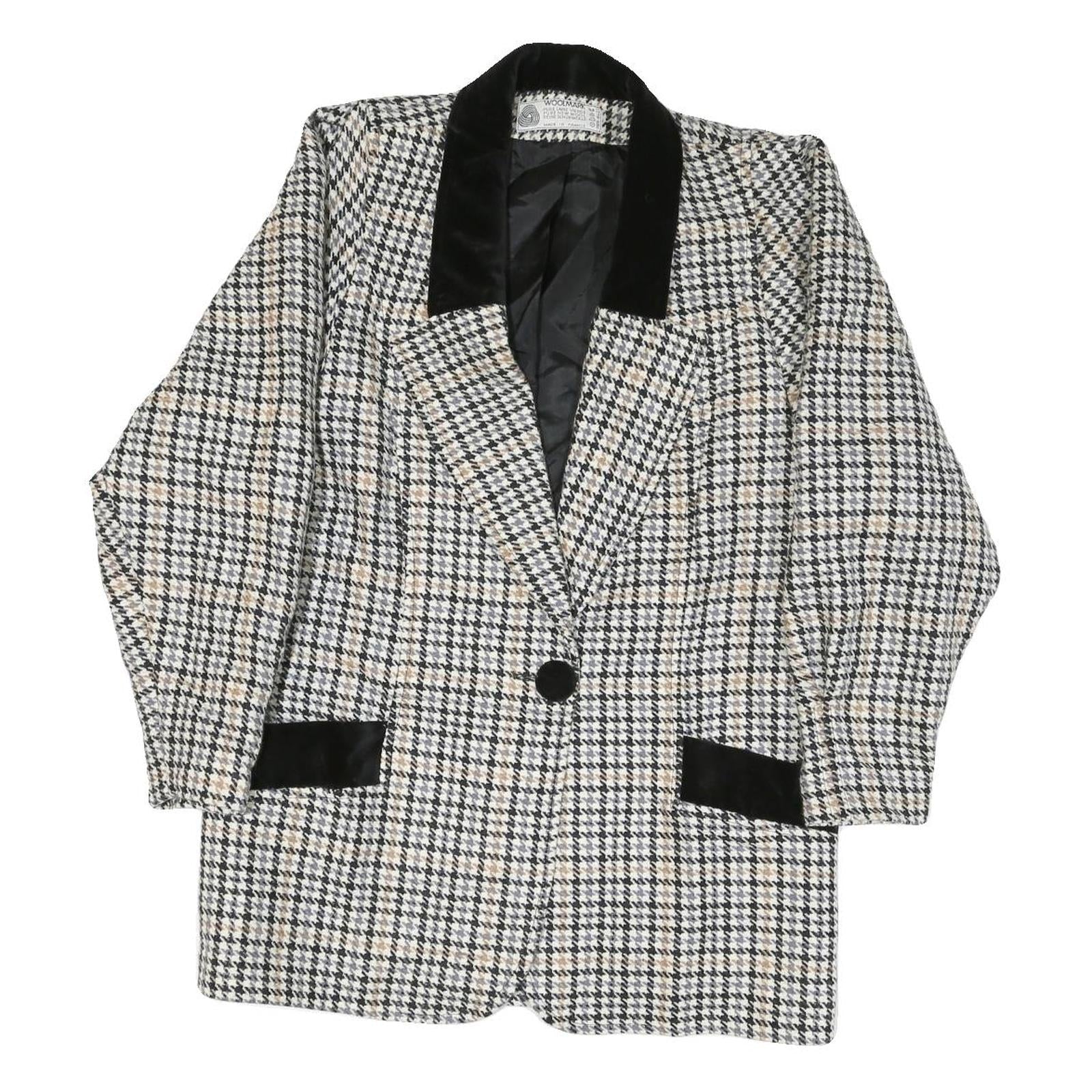 Buy WOOLMARK Womens Black & White Houndstooth Wool Button Jacket M Woven Classic Refurbished - $48.09 WOOLMARK Womens Black & White Houndstooth Wool Button Jacket M Woven Classic Refurbished - N/A refurbished available on Cerqular