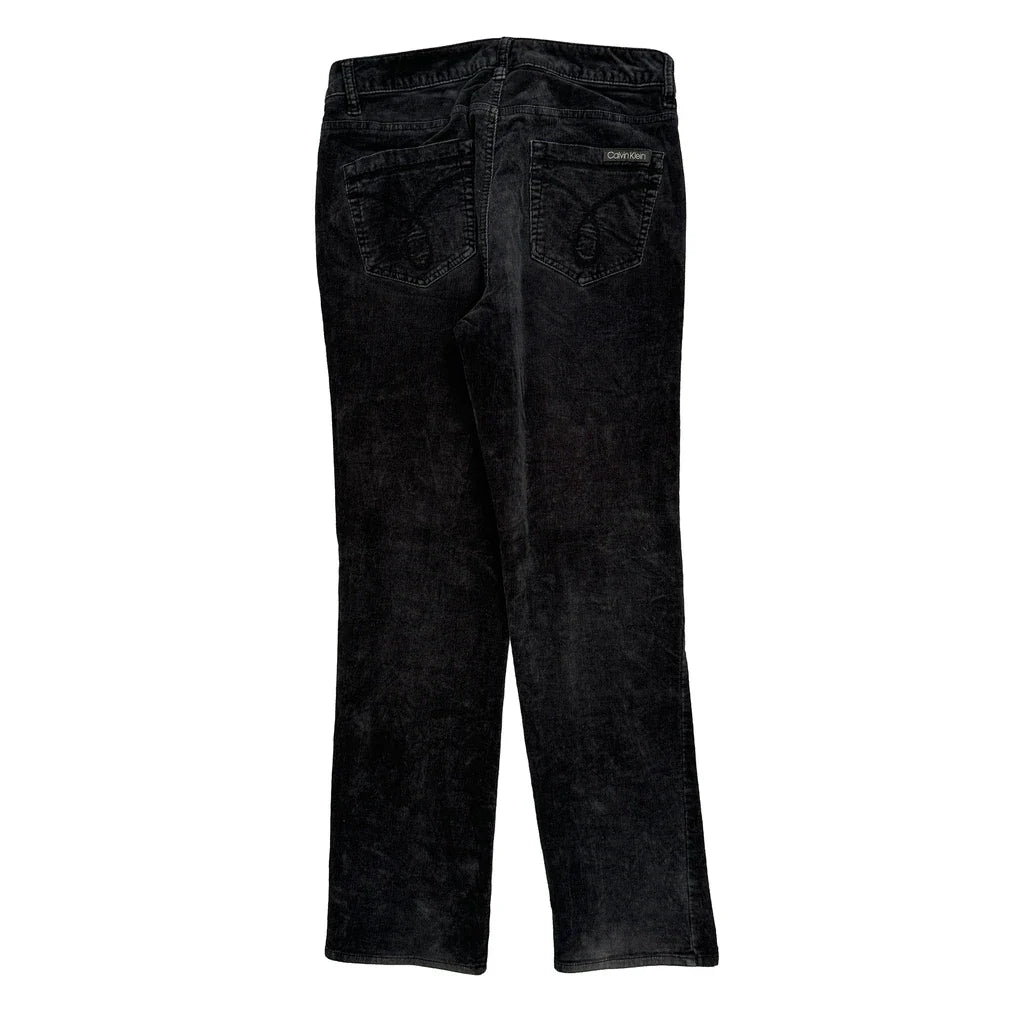 Calvin Klein Jeans Cord Trousers - 31″ Waist Black Cotton Refurbished - Thrifted (note: this is a term often used to describe second- refurbished available on Cerqular