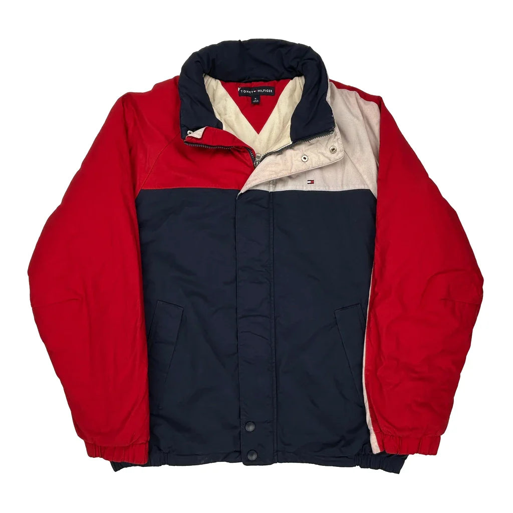 Tommy Hilfiger Puffer - Medium Beige Polyester Refurbished - Thrifted (note: this is a term often used to describe second- refurbished available on Cerqular
