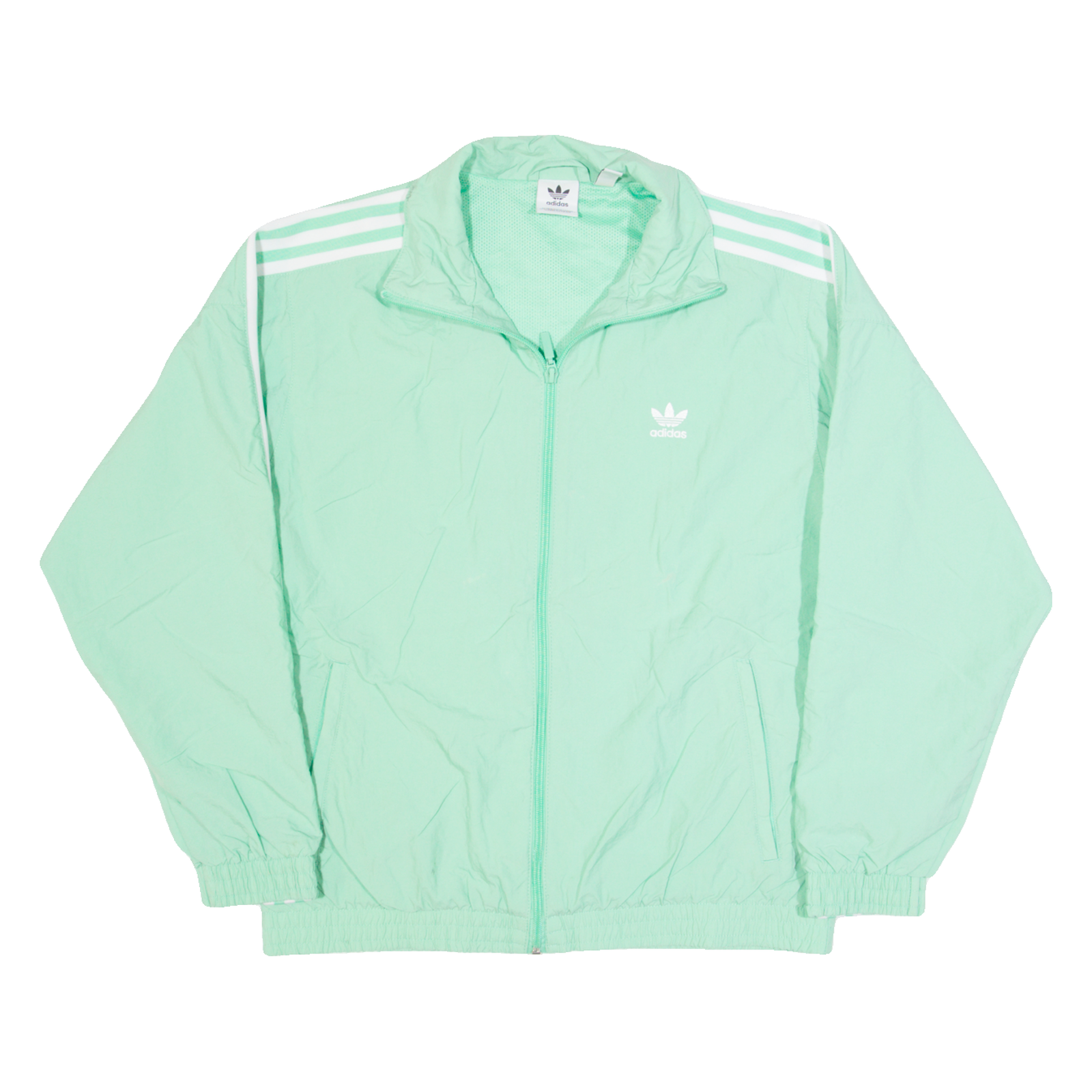 ADIDAS Womens Track Jacket Green UK 10 Refurbished - N/A refurbished available on Cerqular