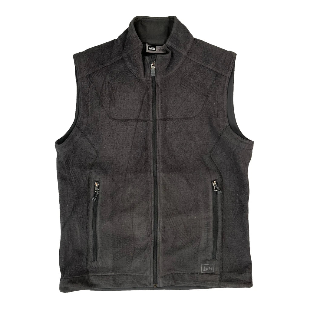 Rei Fleece Gilet - Medium Grey Polyester Refurbished - Thrifted (note: this is a term often used to describe second- refurbished available on Cerqular