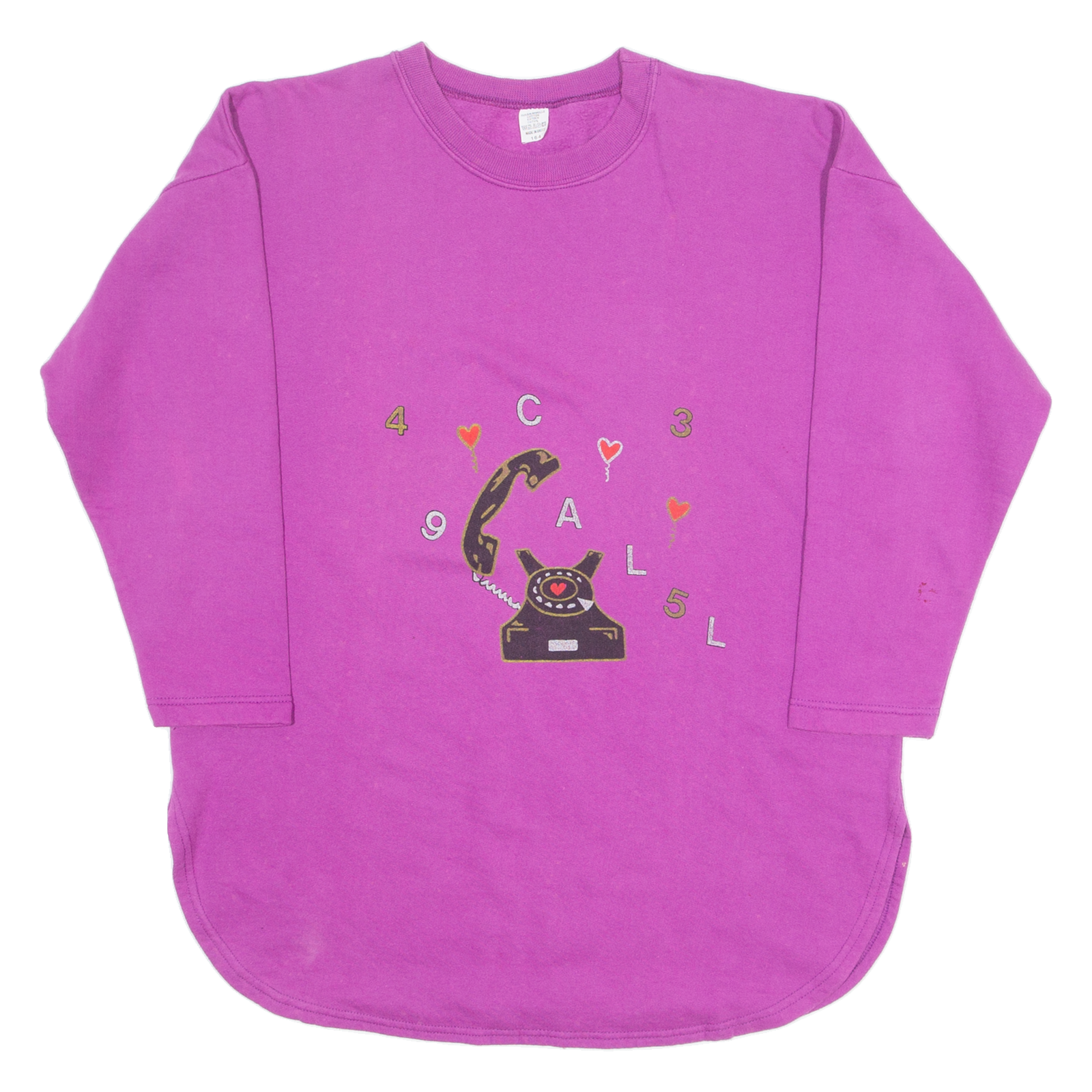 Buy Telephone Call Womens Sweatshirt Purple Crew Neck 90s L Refurbished - $16.37 Telephone Call Womens Sweatshirt Purple Crew Neck 90s L Refurbished - N/A refurbished available on Cerqular