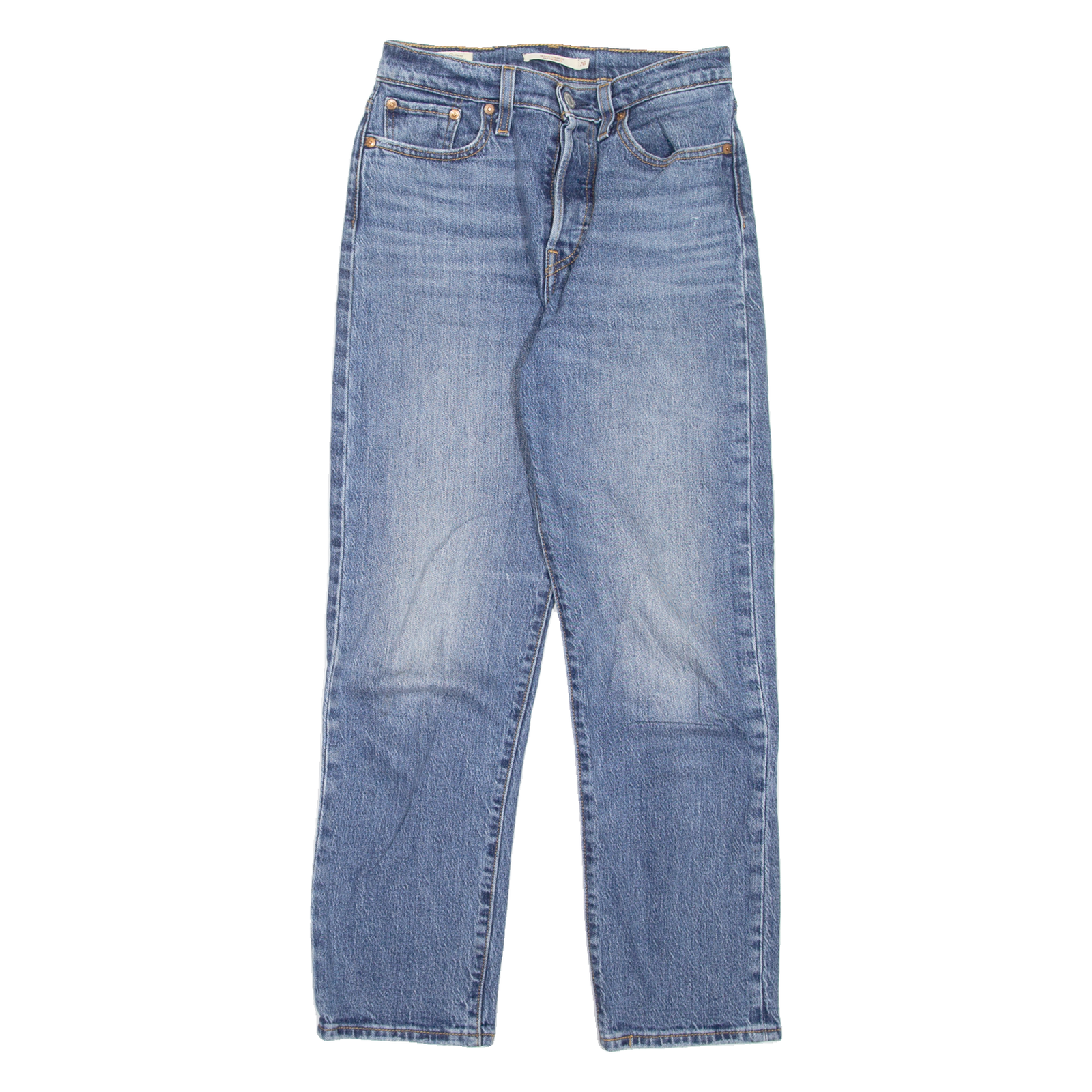 LEVI'S Wedgie BIG E Womens Jeans Blue Regular Straight Stone Wash W26 L28 Refurbished - N/A refurbished available on Cerqular