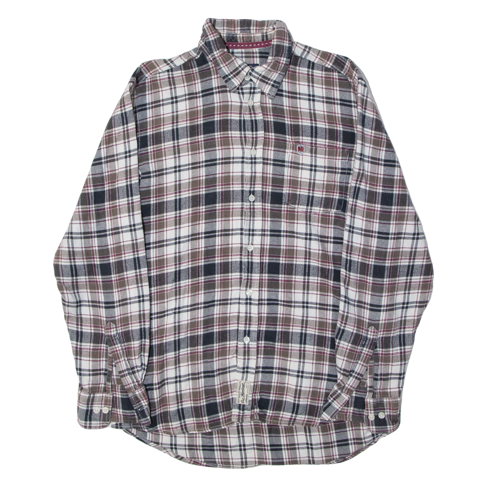 LERROS Mens Shirt White Check Long Sleeve L Refurbished - N/A refurbished available on Cerqular