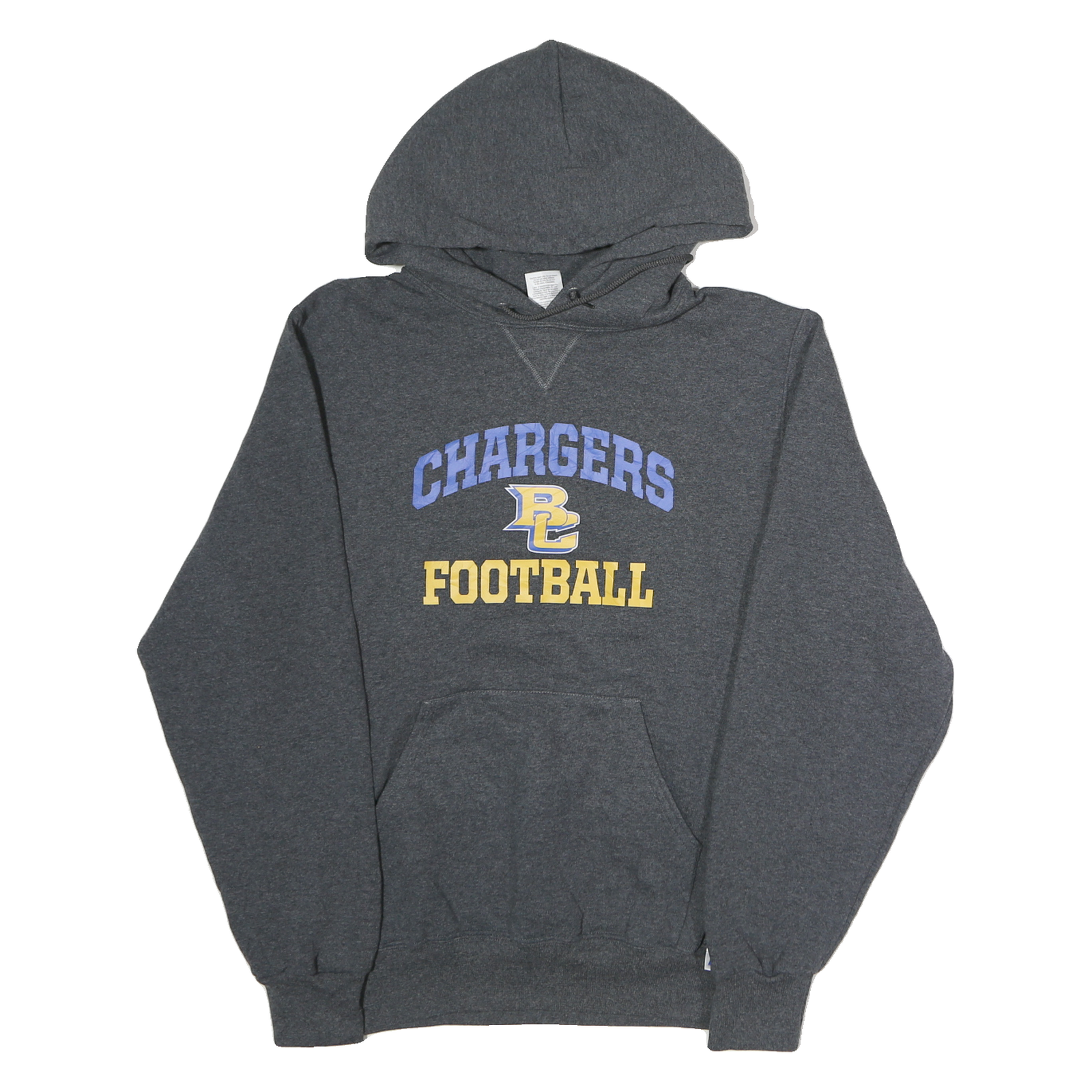 RUSSELL ATHLETIC Mens Grey Chargers Football Hoodie M Cotton Casual Pullover Refurbished - N/A refurbished available on Cerqular