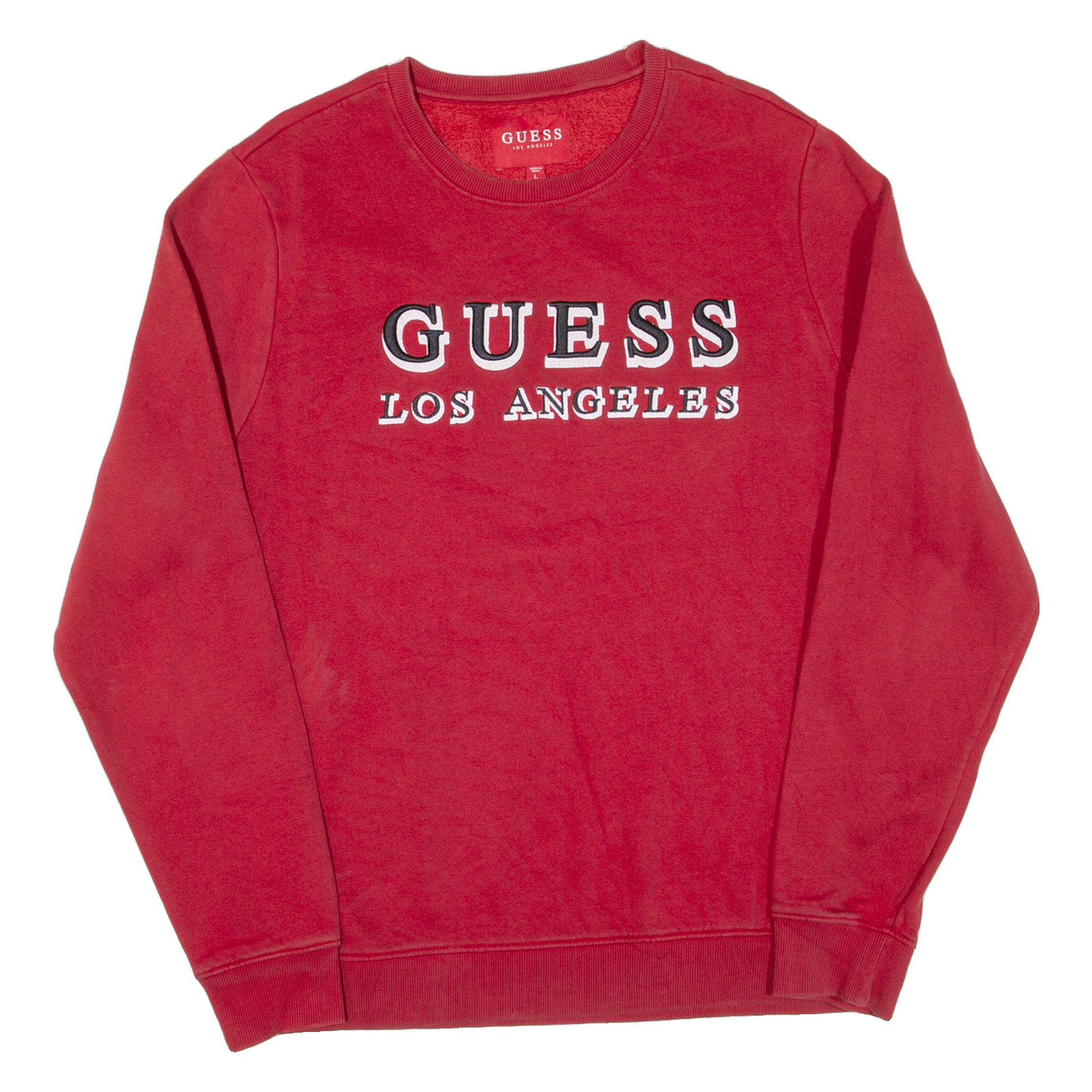 GUESS Mens Sweatshirt Red L Refurbished - N/A refurbished available on Cerqular