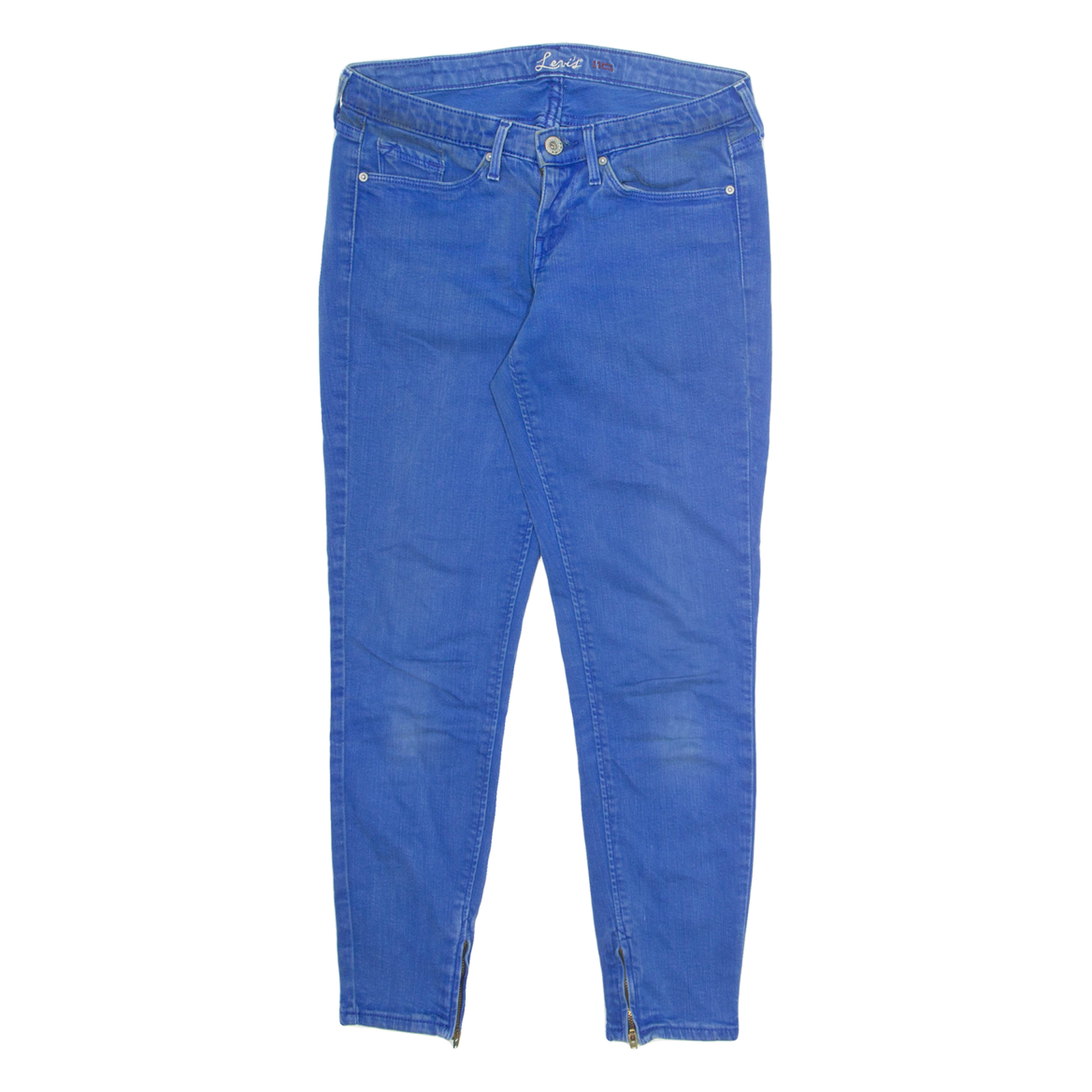 LEVI'S Womens Jeans Blue Regular Tapered Stone Wash W28 L26 Refurbished - N/A refurbished available on Cerqular