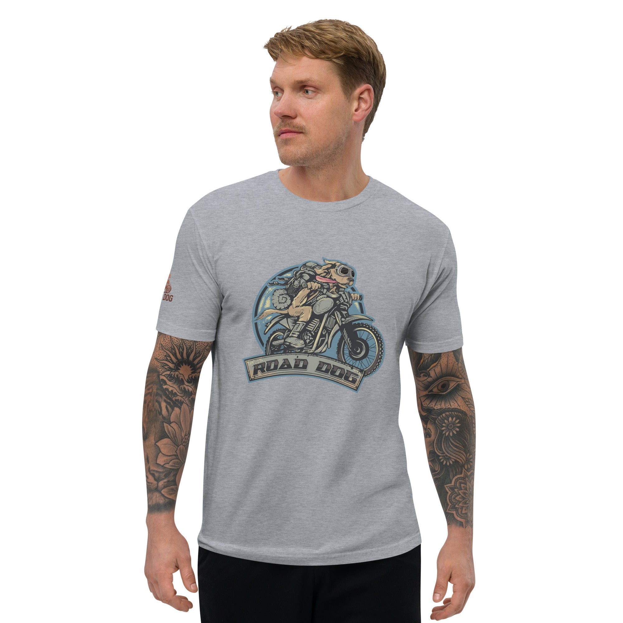 Road Dog Short Sleeve T-shirt | Color: Light Blue | Size: XL Refurbished - Buddy Brands refurbished available on Cerqular