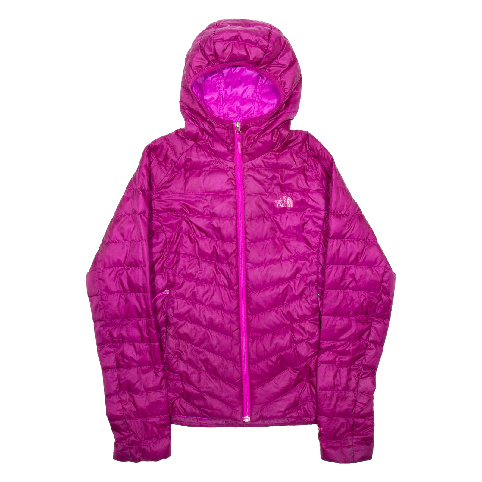 THE NORTH FACE Down Insulated Womens Puffer Coat Purple Hooded M Refurbished - N/A refurbished available on Cerqular