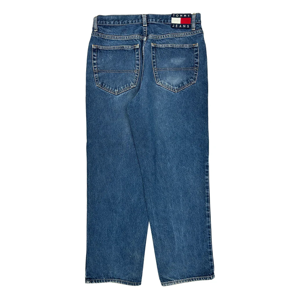 Buy Tommy Jeans Jeans - 34W 30L Blue Denim Refurbished - $46.89 Tommy Jeans Jeans - 34W 30L Blue Denim Refurbished - Thrifted (note: this is a term often used to describe second- refurbished available on Cerqular