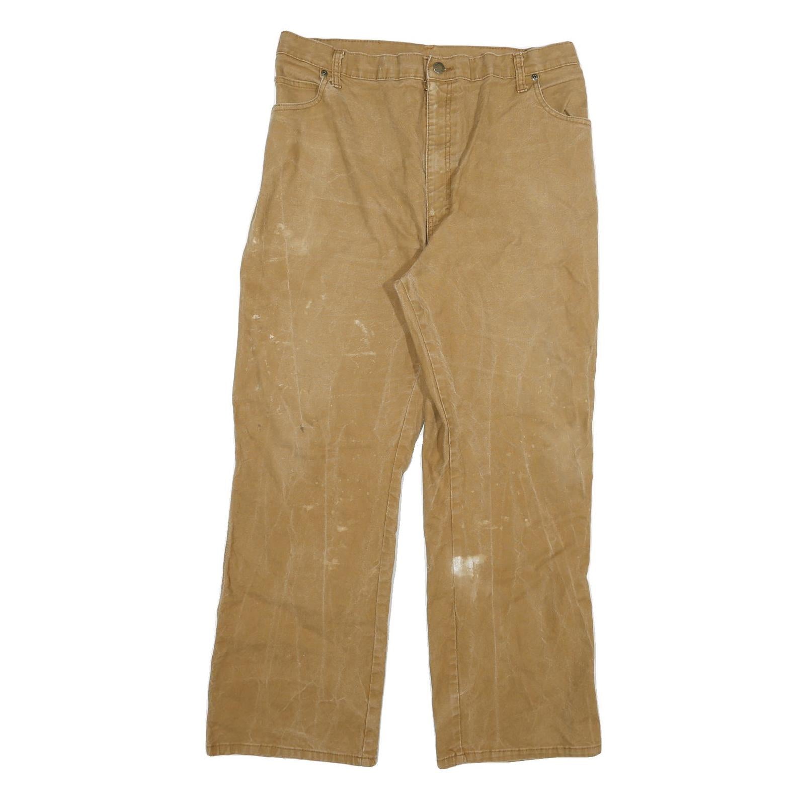 Buy DICKIES Mens Regular Fit Beige Cotton Blend Straight Leg Trousers W34 L29 Refurbished - $31.19 DICKIES Mens Regular Fit Beige Cotton Blend Straight Leg Trousers W34 L29 Refurbished - N/A refurbished available on Cerqular
