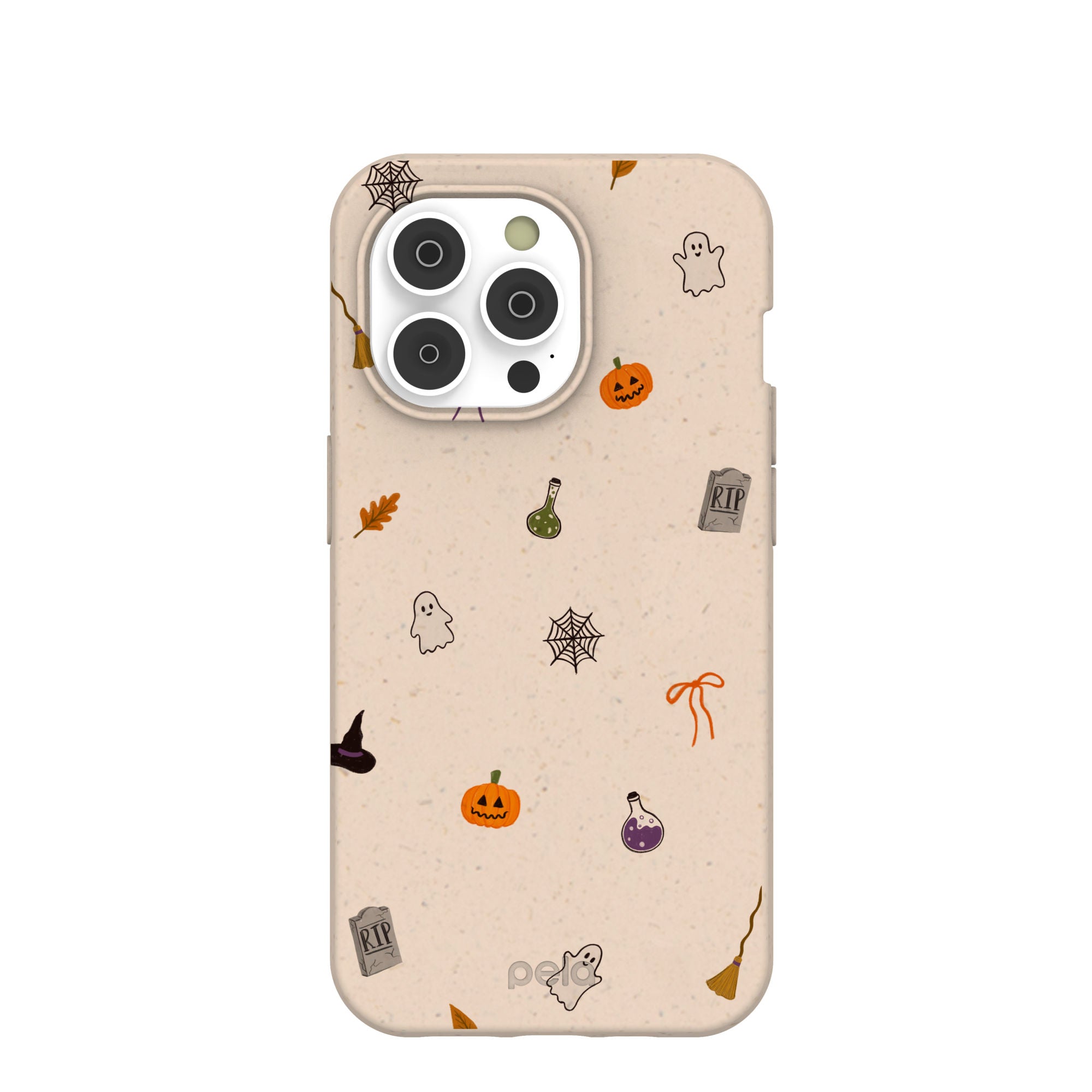 Seashell Mini Halloween iPhone 14 Pro Case Refurbished - Pela Case refurbished available on Cerqular