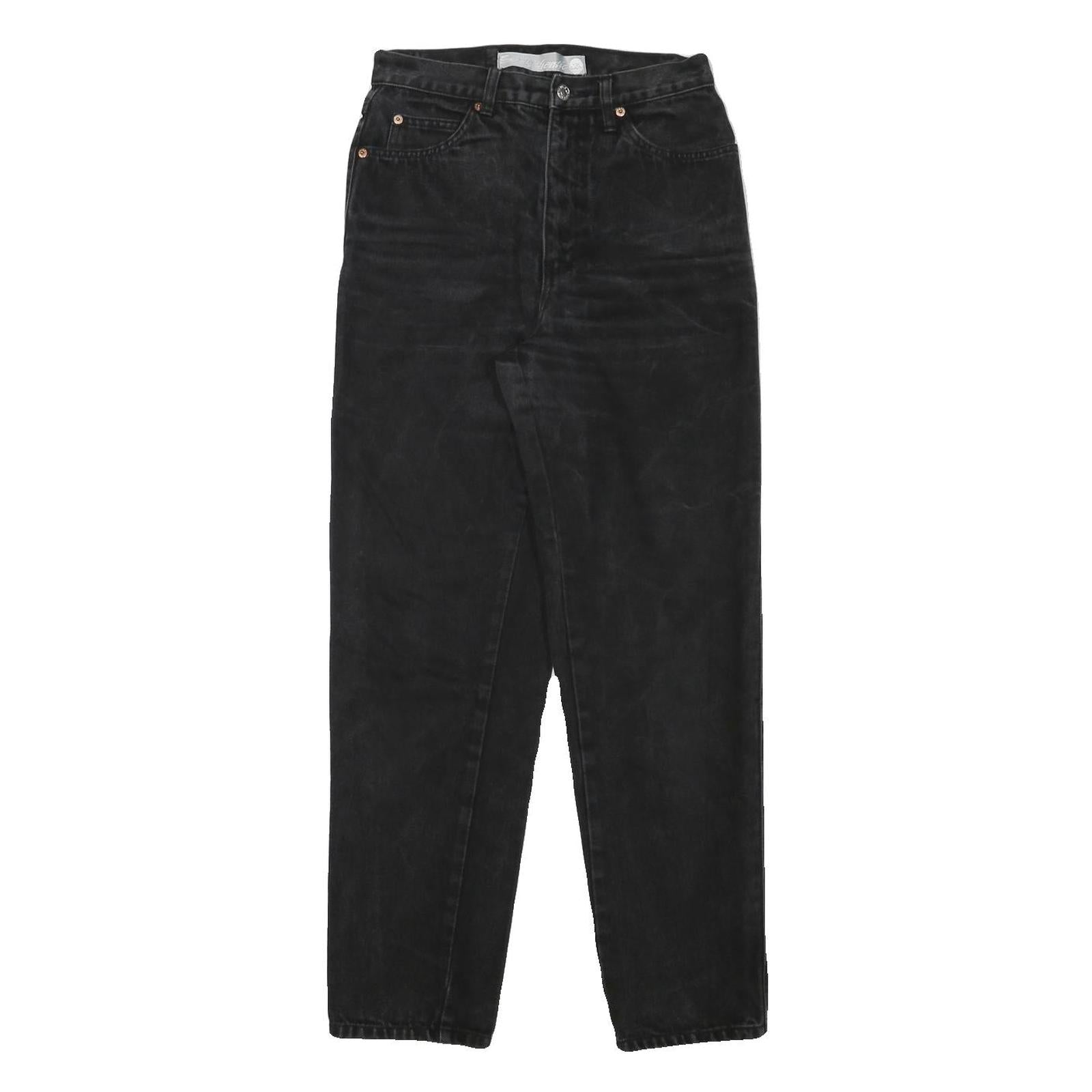 AUTHENTIC Womens Relaxed Fit Black Denim Jeans W27 L28 Cotton Blend Zip Refurbished - N/A refurbished available on Cerqular