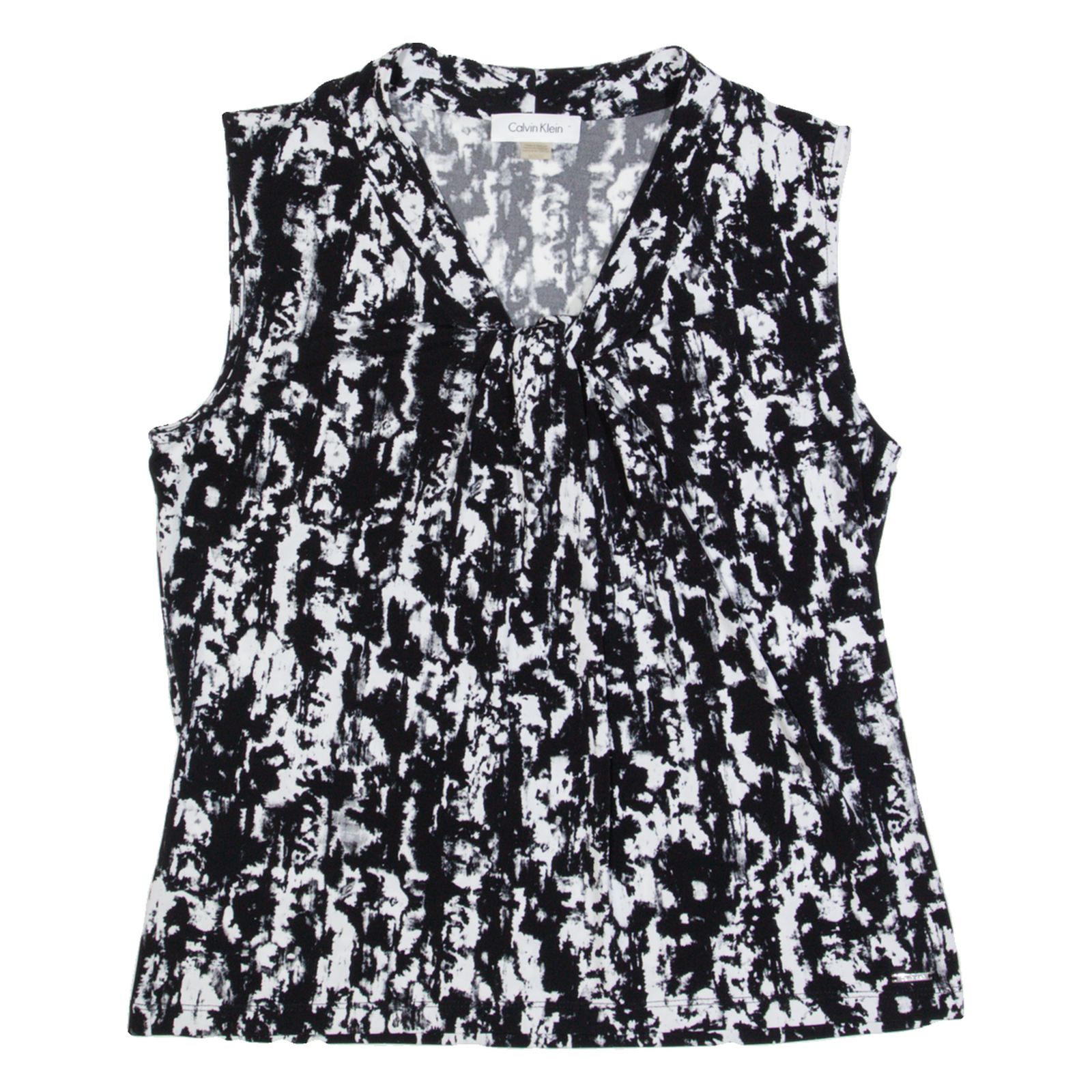 Buy CALVIN KLEIN Womens Printed Top Black Sleeveless Crazy Pattern M Refurbished - $28.59 CALVIN KLEIN Womens Printed Top Black Sleeveless Crazy Pattern M Refurbished - N/A refurbished available on Cerqular