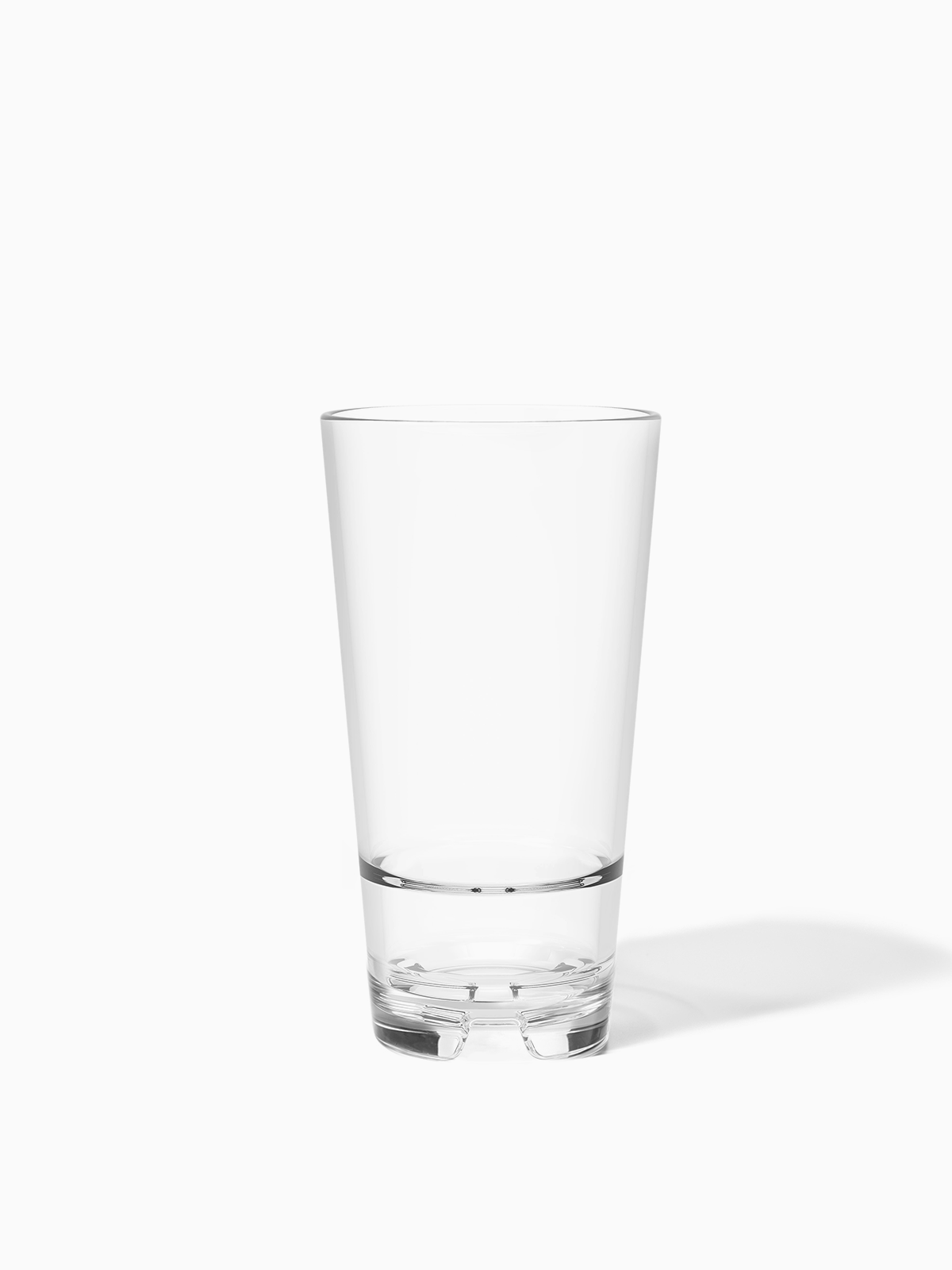 RESERVE 16oz Stackable Pint Tritan™ Copolyester Glass | Size: 24 Pack | Style: Clear Cup Refurbished - Tossware refurbished available on Cerqular