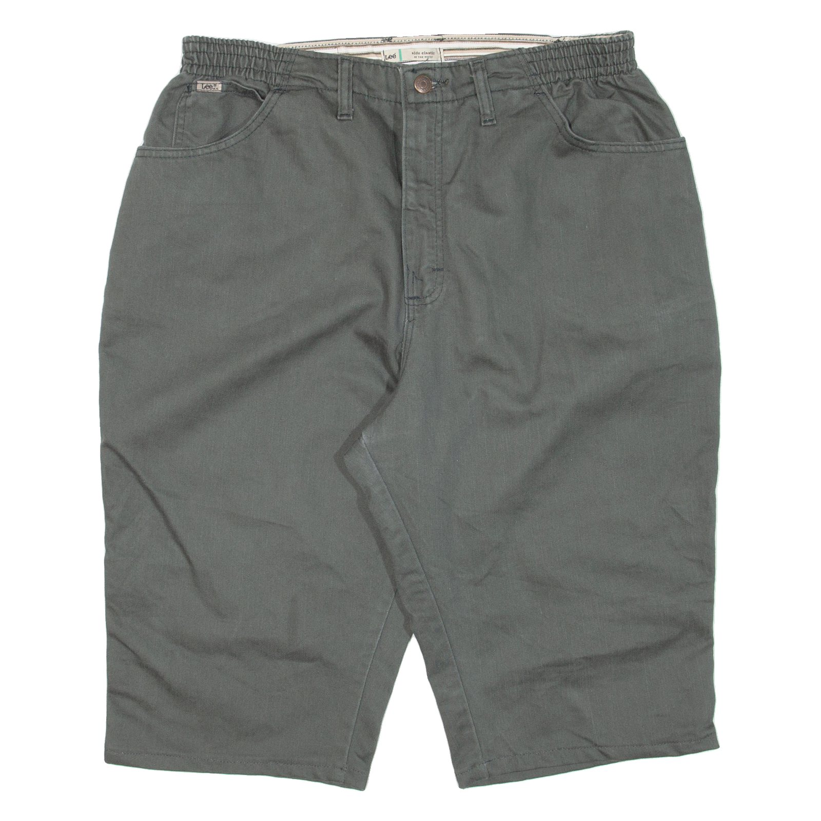 LEE Womens Jorts Shorts Green L W32 Refurbished - N/A refurbished available on Cerqular