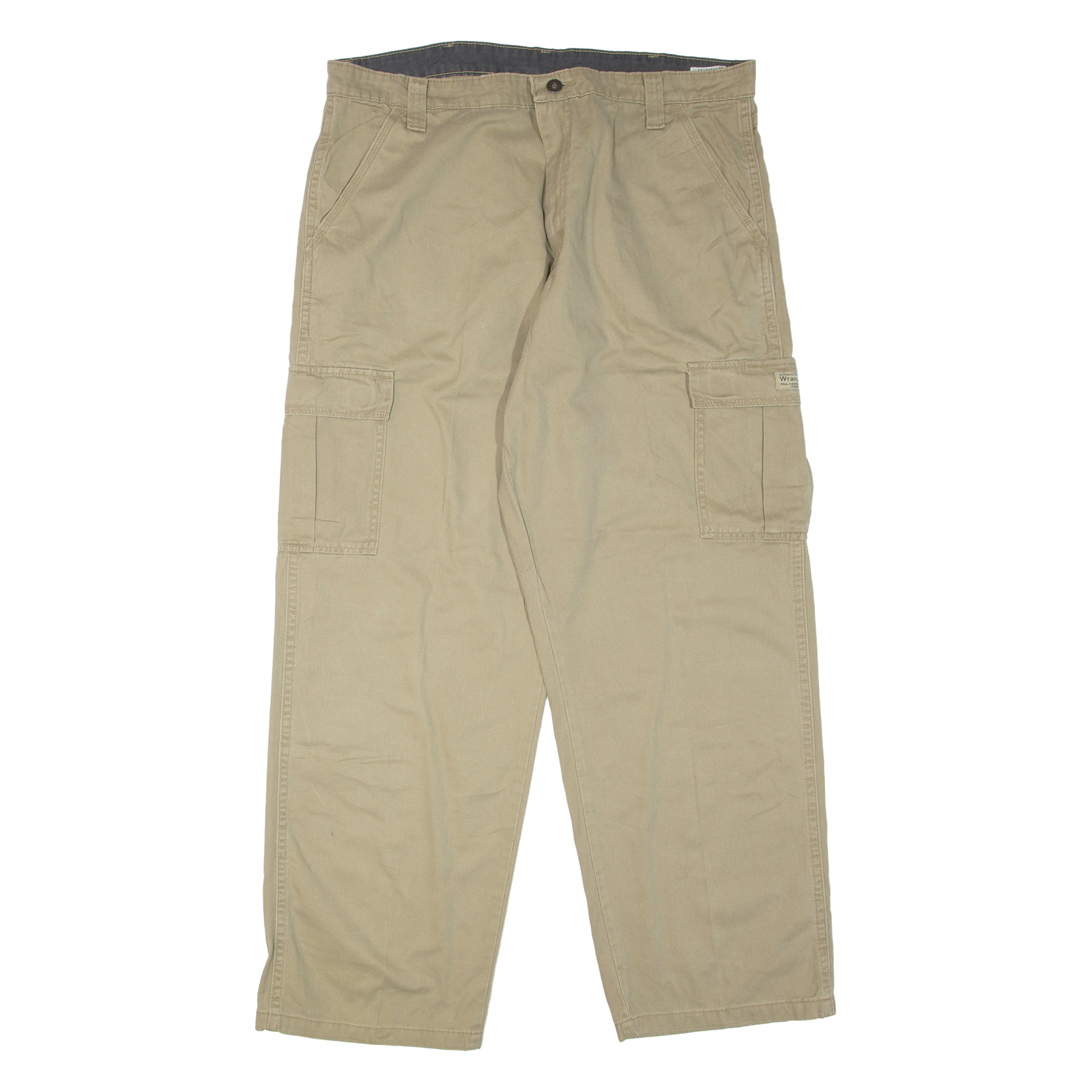 WRANGLER Cargo Mens Trousers Beige Regular Straight W36 L30 Refurbished - N/A refurbished available on Cerqular