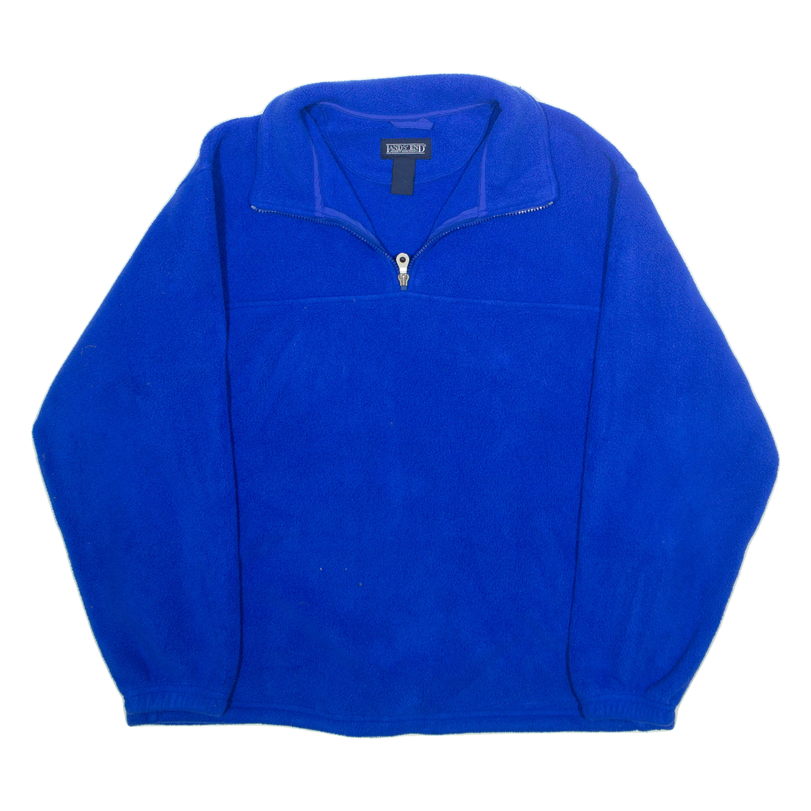 LANDS END Mens Fleece Jacket Blue XL Refurbished - N/A refurbished available on Cerqular