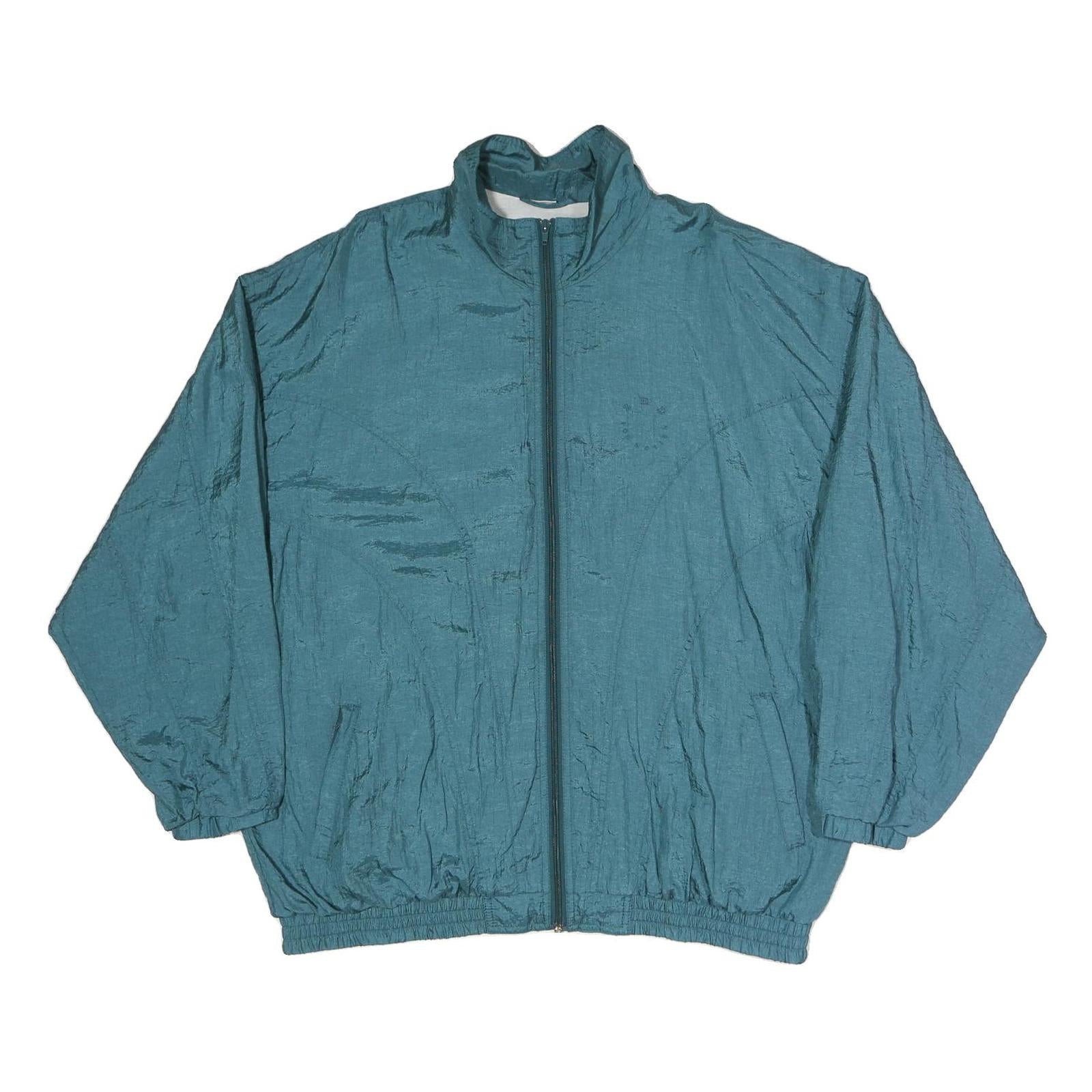Mens Blue Polyester Blend Casual Zip Up Regular Fit Jacket XL Lightweight Plain Refurbished - N/A refurbished available on Cerqular