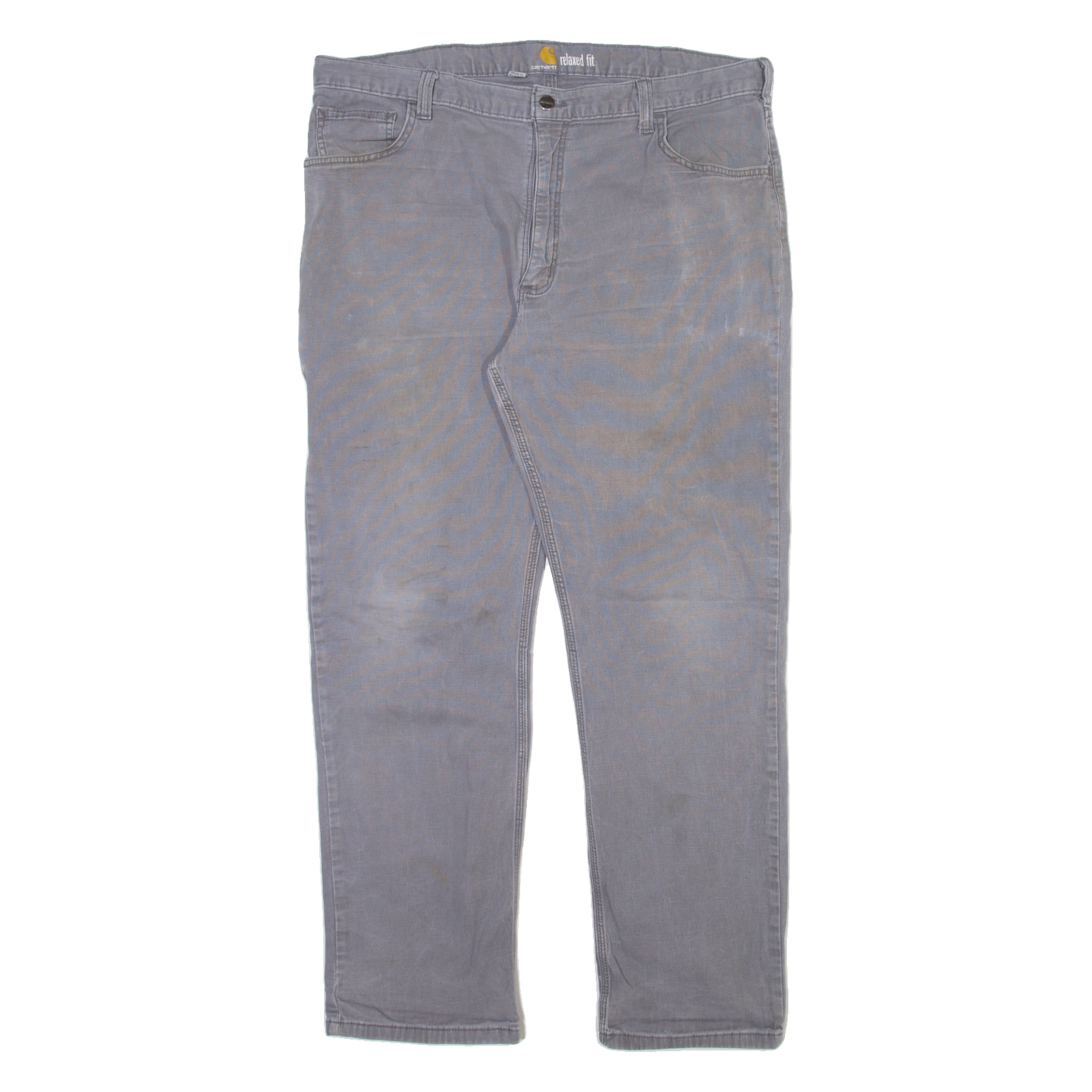 CARHARTT Carpenter Mens Trousers Grey Relaxed Straight W40 L32 Refurbished - N/A refurbished available on Cerqular