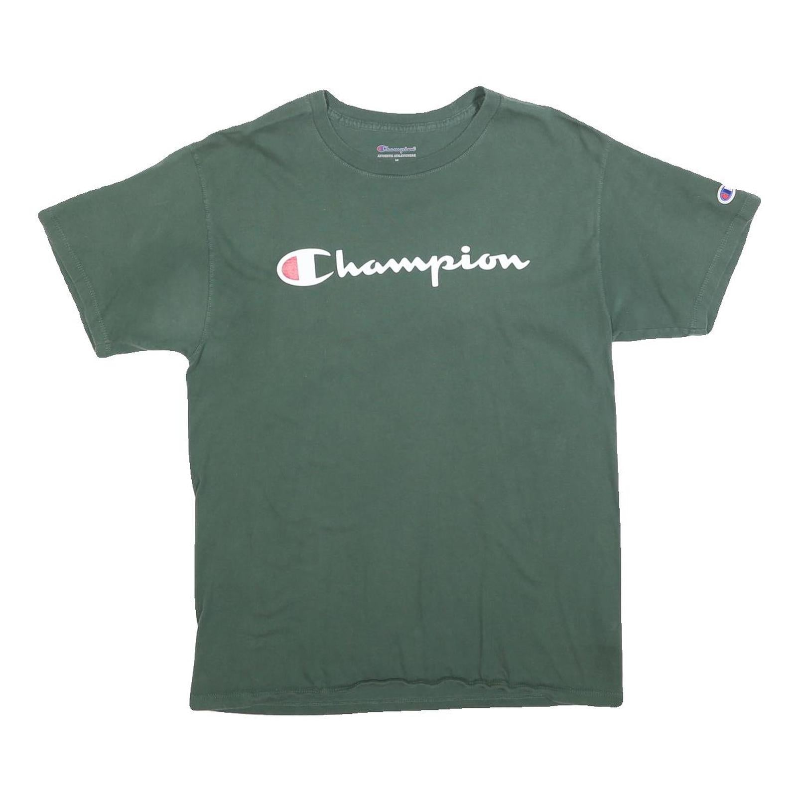 CHAMPION Mens Green Graphic T-Shirt M Short Sleeve Crew Neck Casual Refurbished - N/A refurbished available on Cerqular