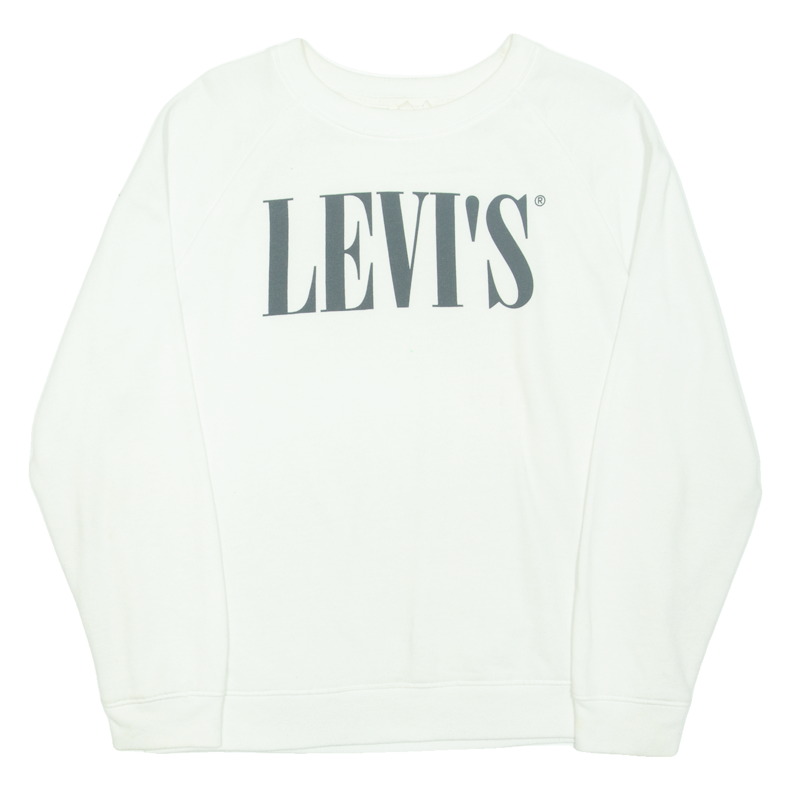 LEVI'S Womens Sweatshirt White S Refurbished - N/A refurbished available on Cerqular