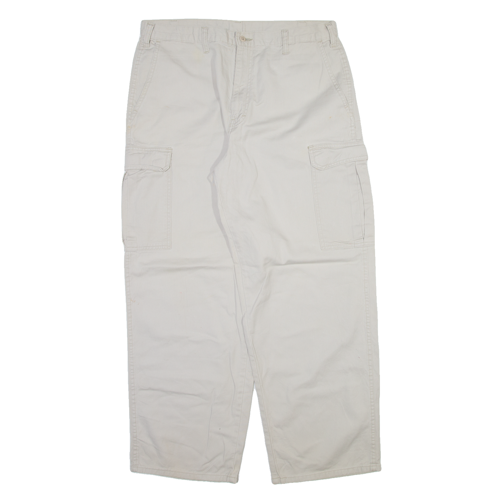 DICKIES Cargo Mens Trousers Beige Relaxed Straight W36 L30 Refurbished - N/A refurbished available on Cerqular